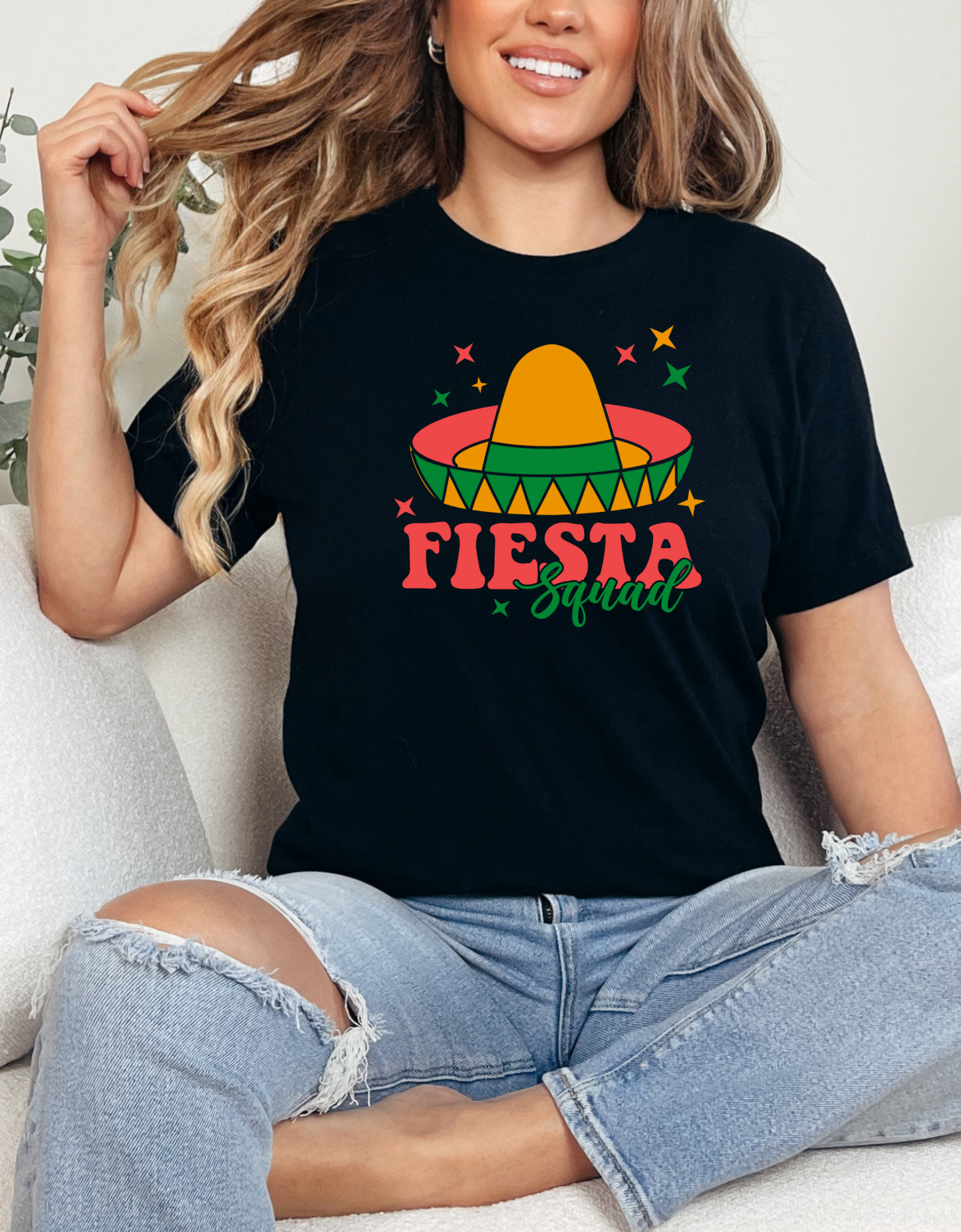 Cinco de Mayo Fiesta Squad Shirt - Celebrate in Style!, Fiesta Squad Graphic Shirt for Cinco de Mayo Celebration