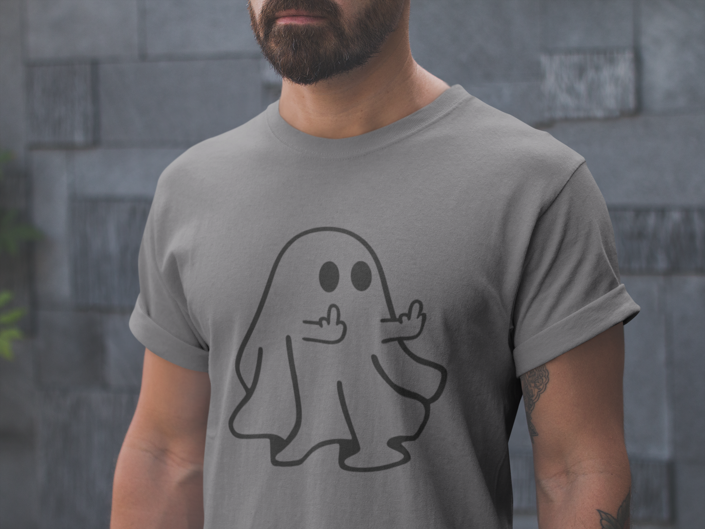 Ghost Middle Finger shirt, Halloween Crewneck, Halloween Ghost Hoodie, Spooky Season