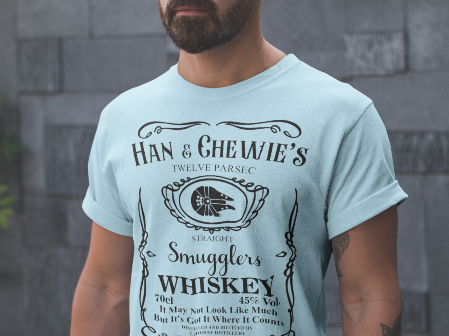 Han and Chewie's Smuggler Whiskey - Galactic Whimsy Shirt, Space Dad Shirt, Sci-fi Dad Tee, Funny Galaxy Tee, Father's Day Humor Top