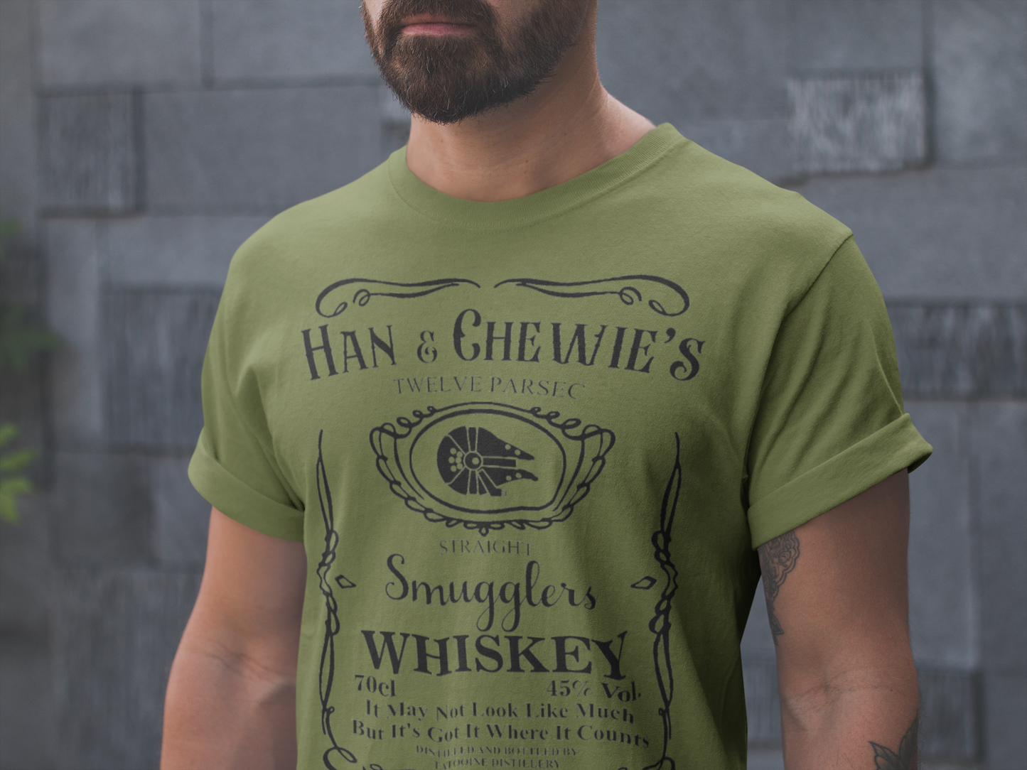 Han and Chewie's Smuggler Whiskey - Galactic Whimsy Shirt, Space Dad Shirt, Sci-fi Dad Tee, Funny Galaxy Tee, Father's Day Humor Top