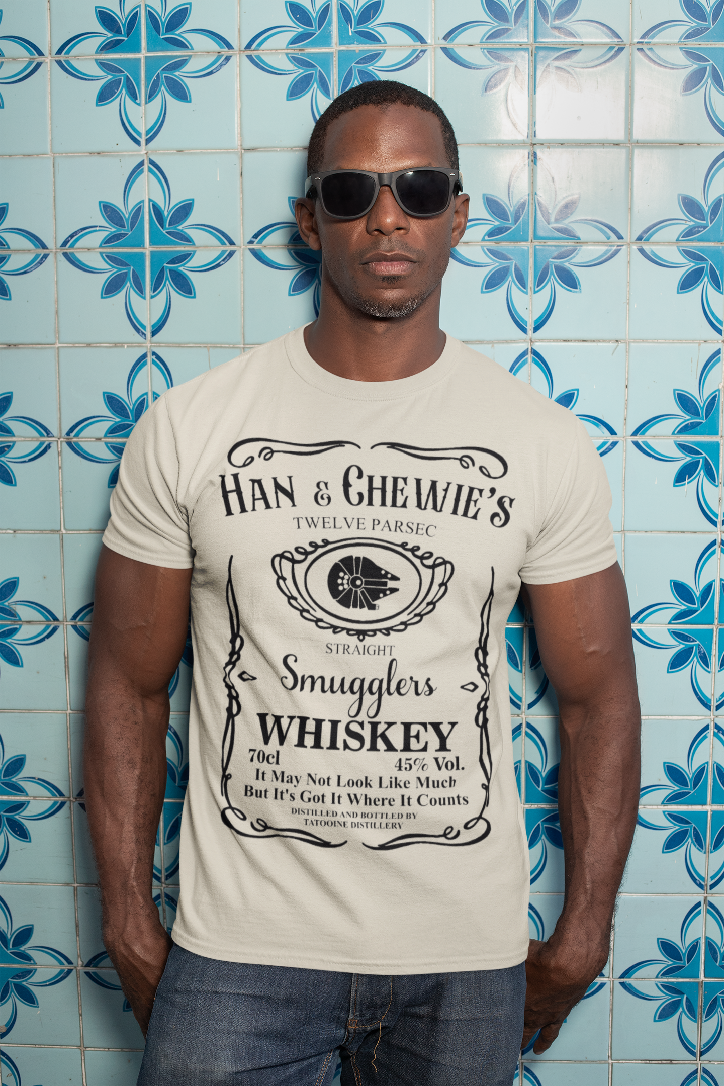 Han and Chewie's Smuggler Whiskey - Galactic Whimsy Shirt, Space Dad Shirt, Sci-fi Dad Tee, Funny Galaxy Tee, Father's Day Humor Top