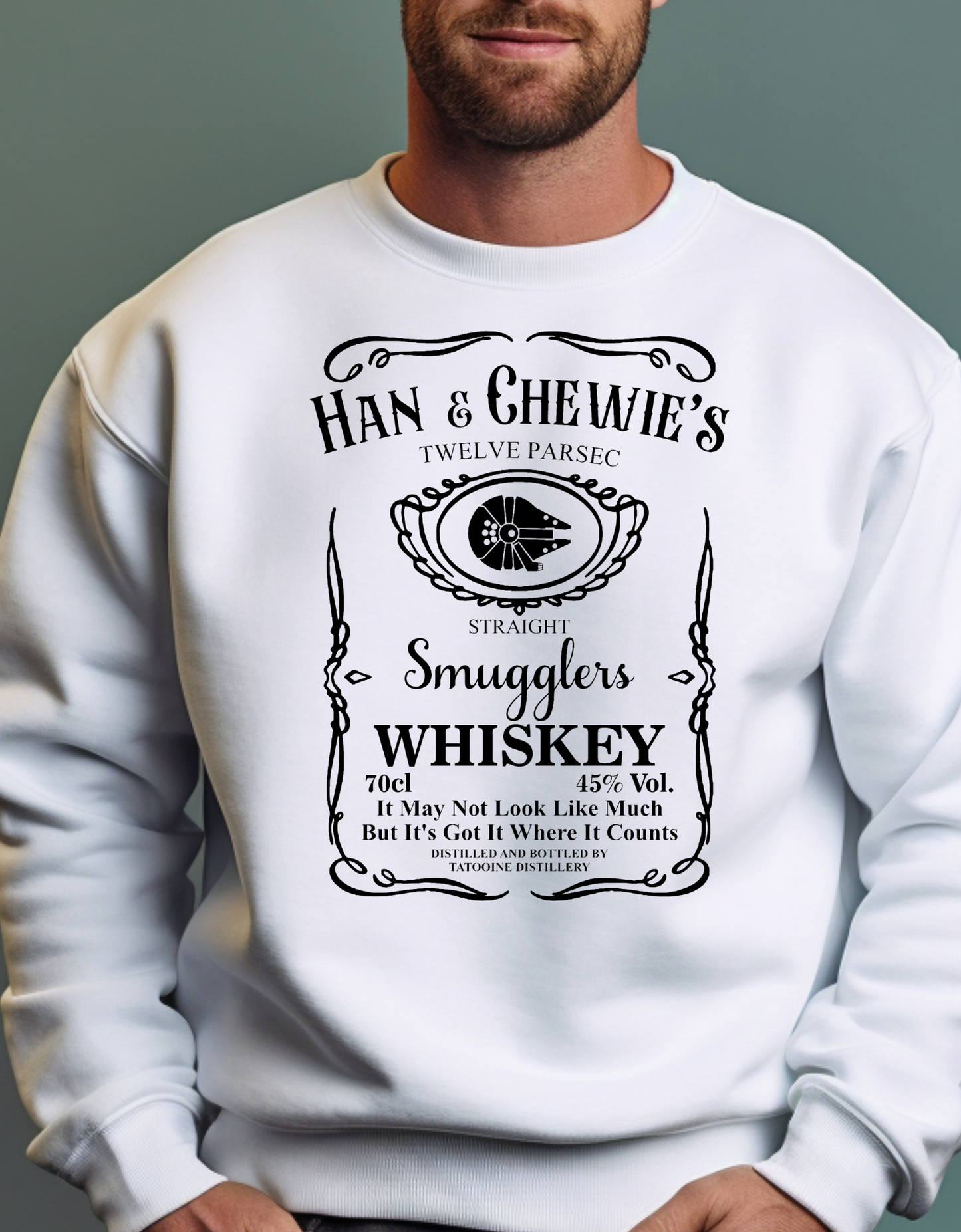 Han and Chewie's Smuggler Whiskey - Galactic Whimsy Shirt, Space Dad Shirt, Sci-fi Dad Tee, Funny Galaxy Tee, Father's Day Humor Top