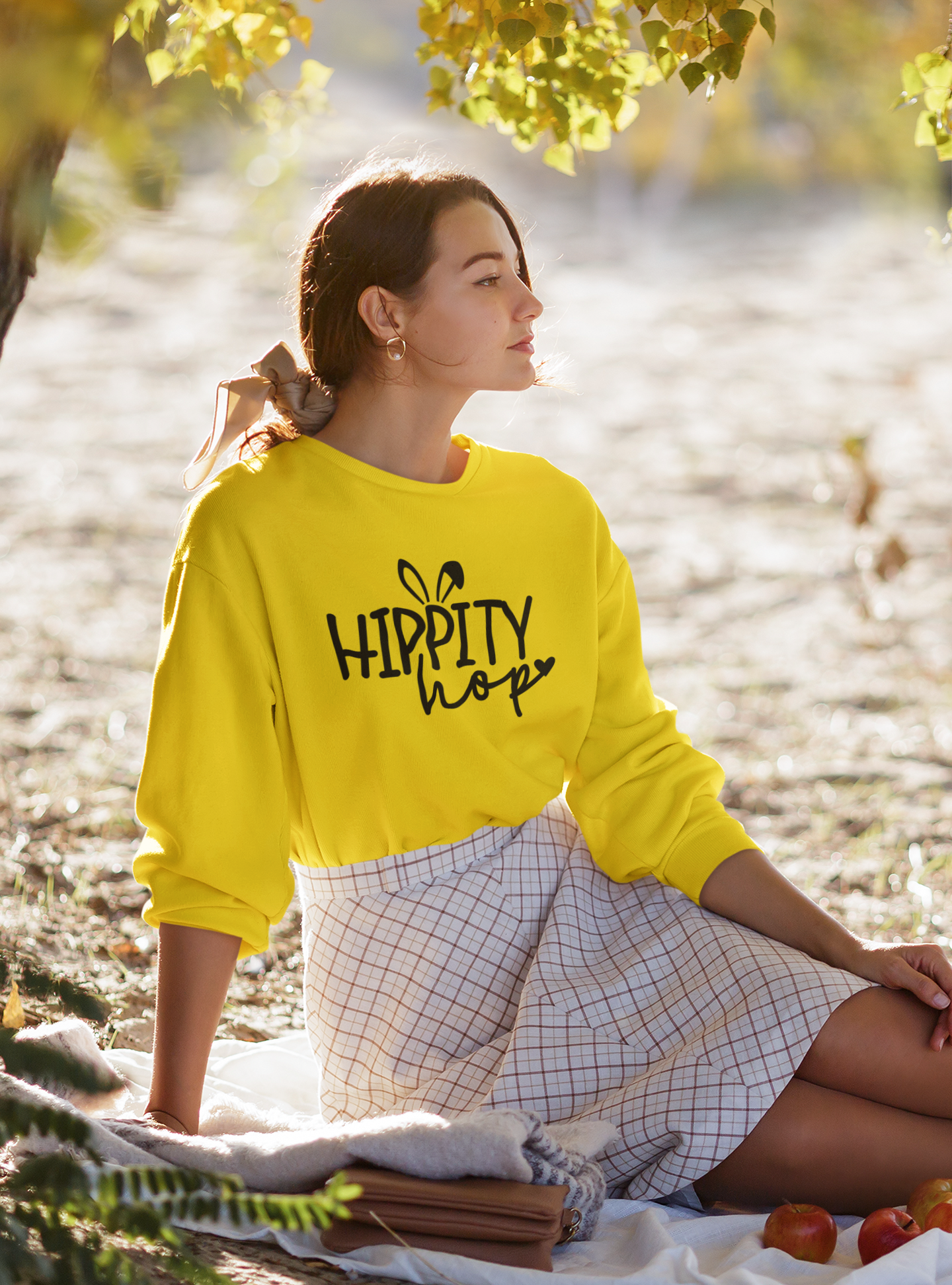 Hippity Hop Sweatshirt, Funny Bunny T-Shirt, Cute Easter Peeps Shirt, Trendy Easter Day Outfit, Peeps Easter Holiday Shirt,Easter Family Tee