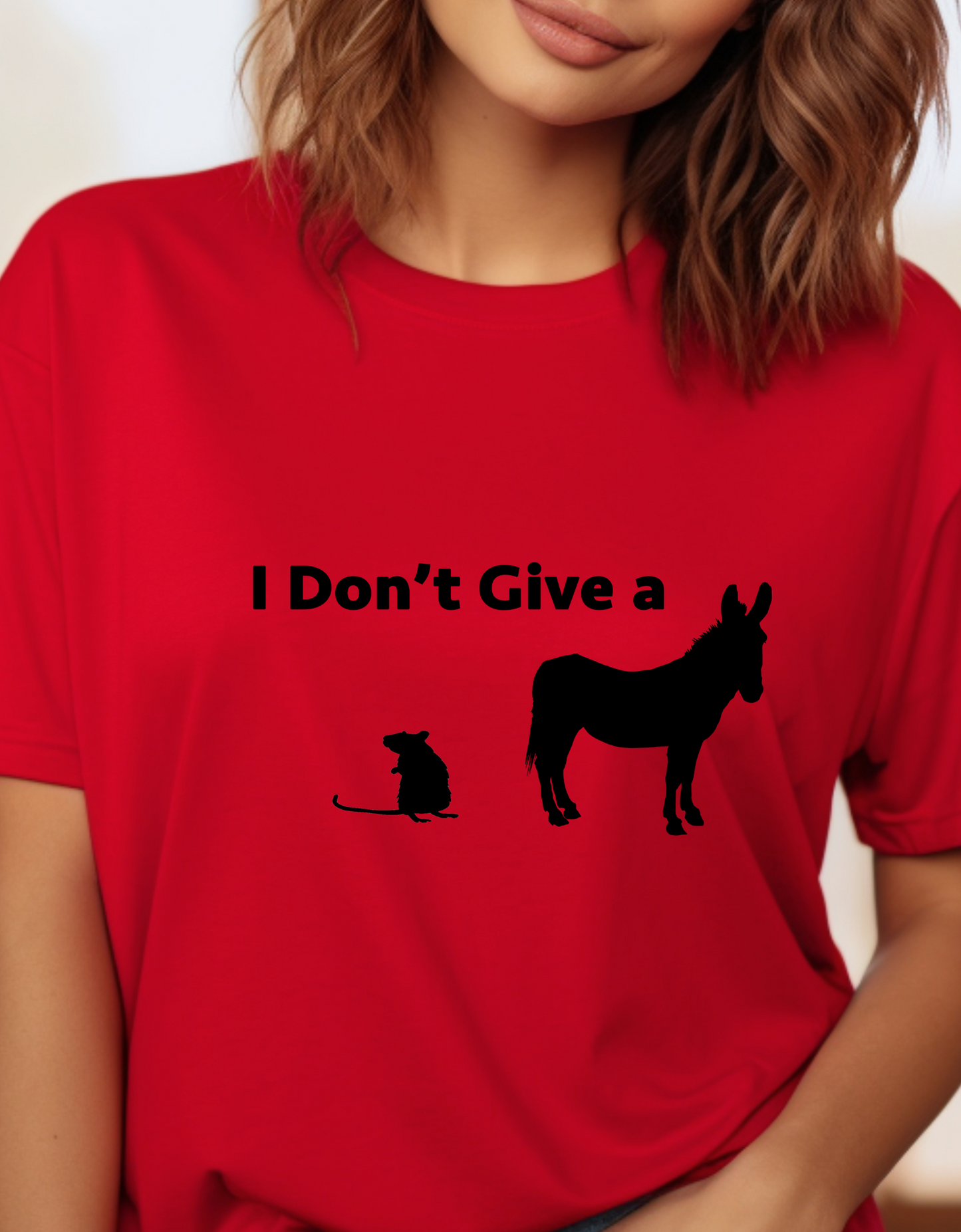 I Don't Give A Rats Ass Sarcastic Tshirt, Sarcastic Tshirt: 'I Don't Give Rats Ass' with Rat and Funny Design