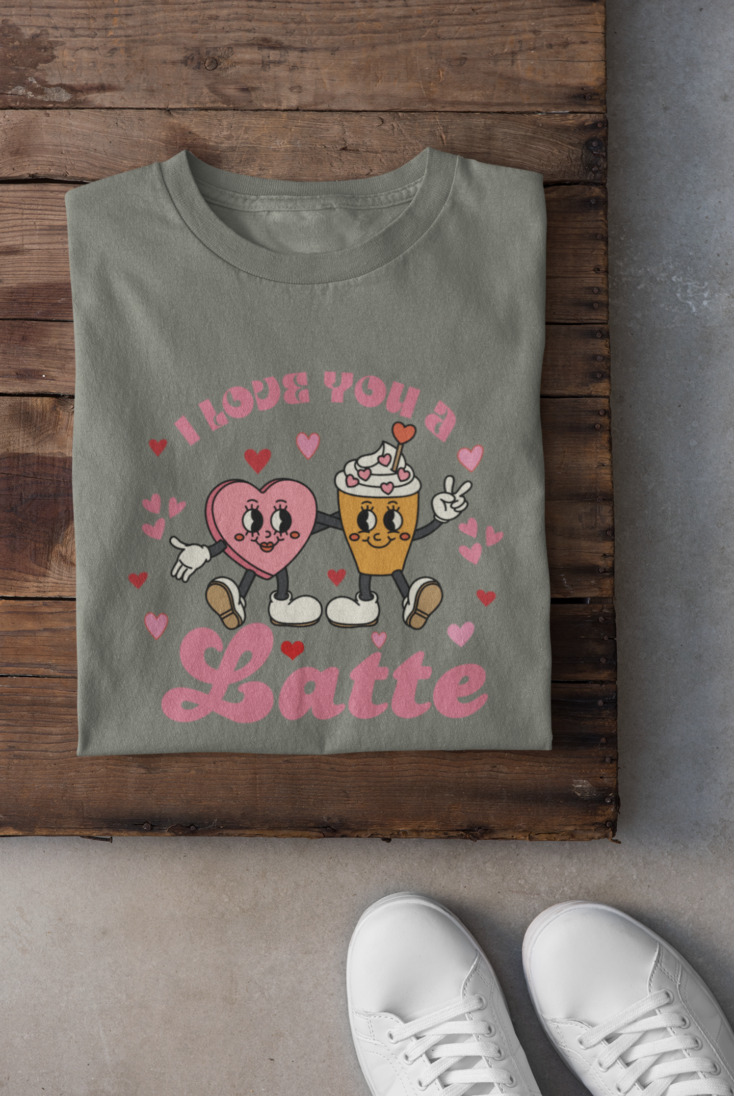 Retro Valentines Day Shirt,Valentines Day Shirts For Woman,Latte Valentine Shirt,Valentines Day Gift,Valentines Coffee Lover Gift,Donut