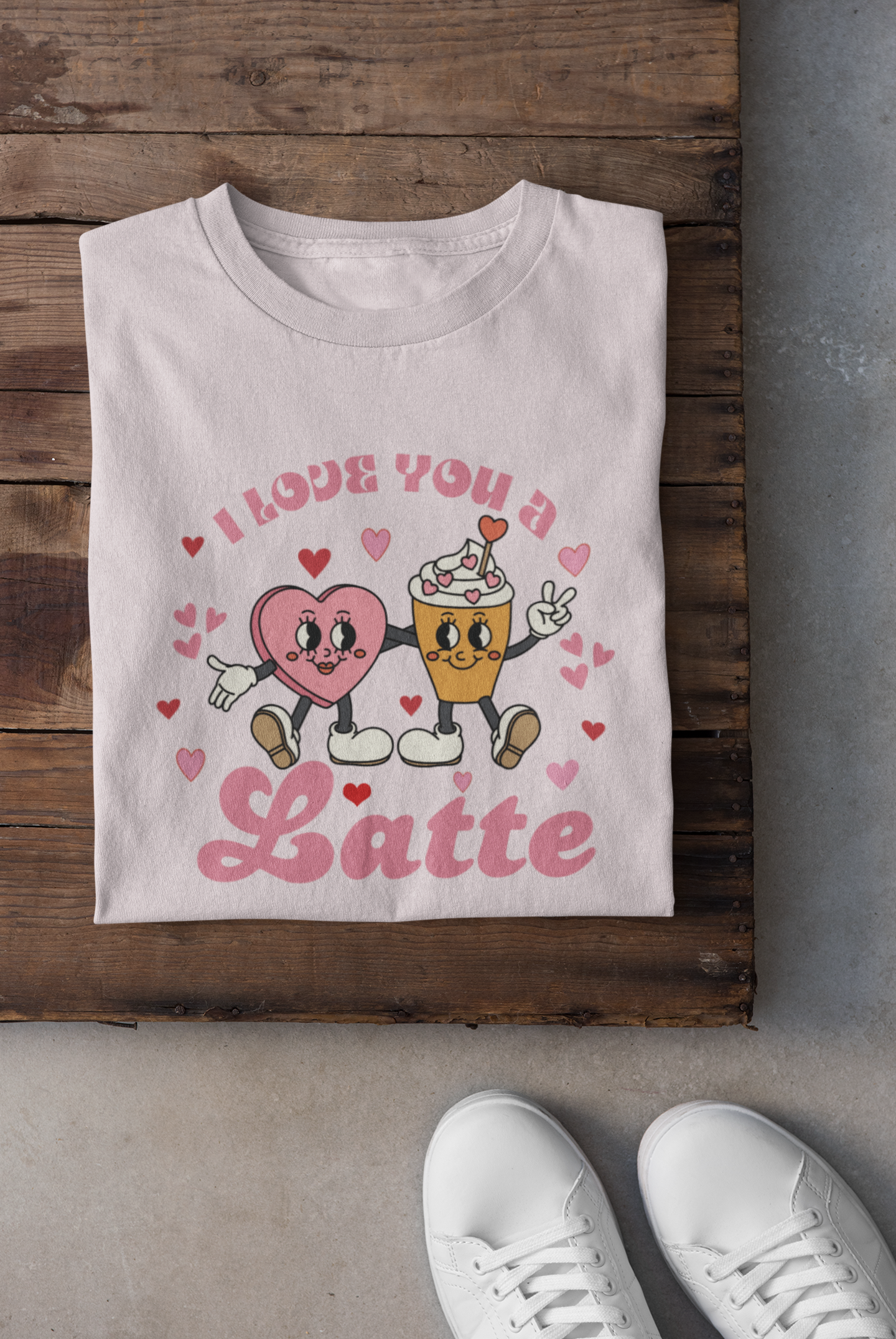 Retro Valentines Day Shirt,Valentines Day Shirts For Woman,Latte Valentine Shirt,Valentines Day Gift,Valentines Coffee Lover Gift,Donut