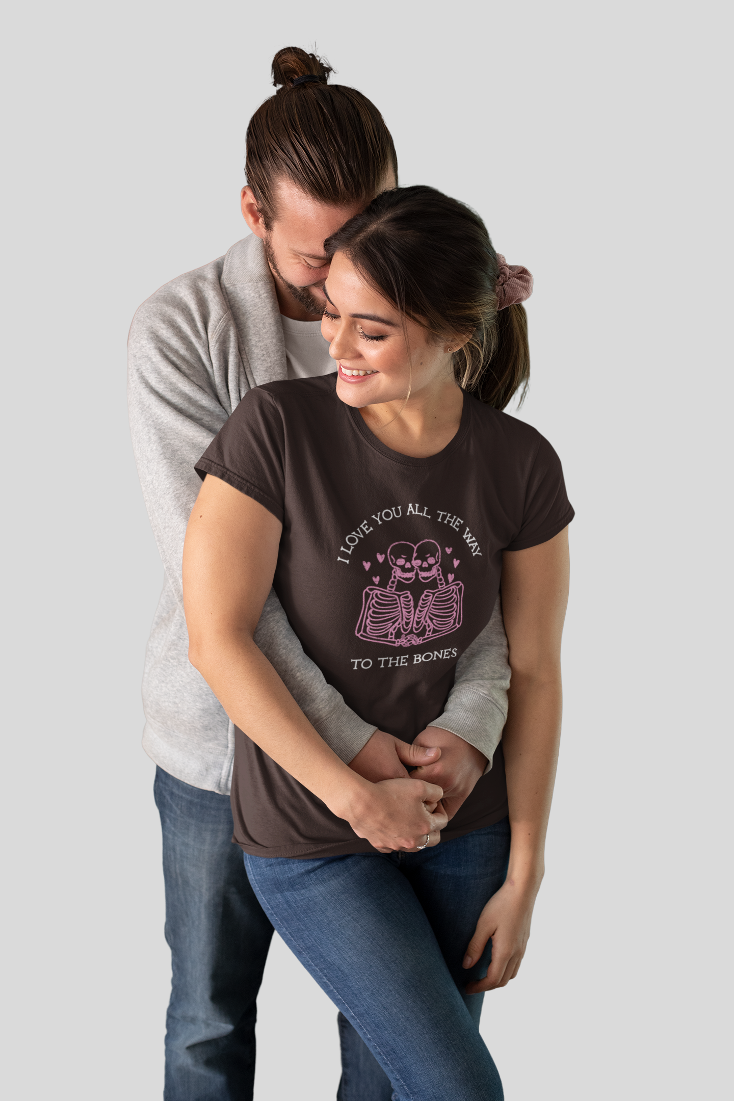 I Love You All The Way To The Bones Valentine's Shirt, Valentines Day Shirts For Woman,Funny Valentine Shirt,Valentines Day Gift,Coffee Tee