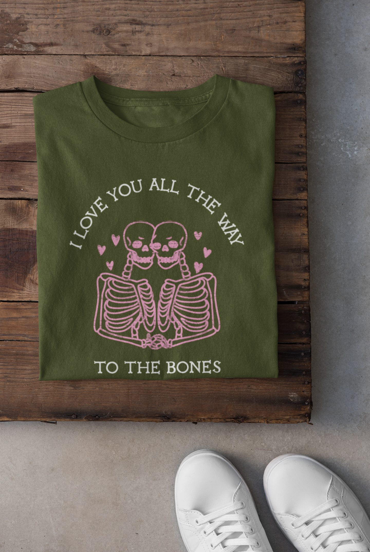 I Love You All The Way To The Bones Valentine's Shirt, Valentines Day Shirts For Woman,Funny Valentine Shirt,Valentines Day Gift,Coffee Tee