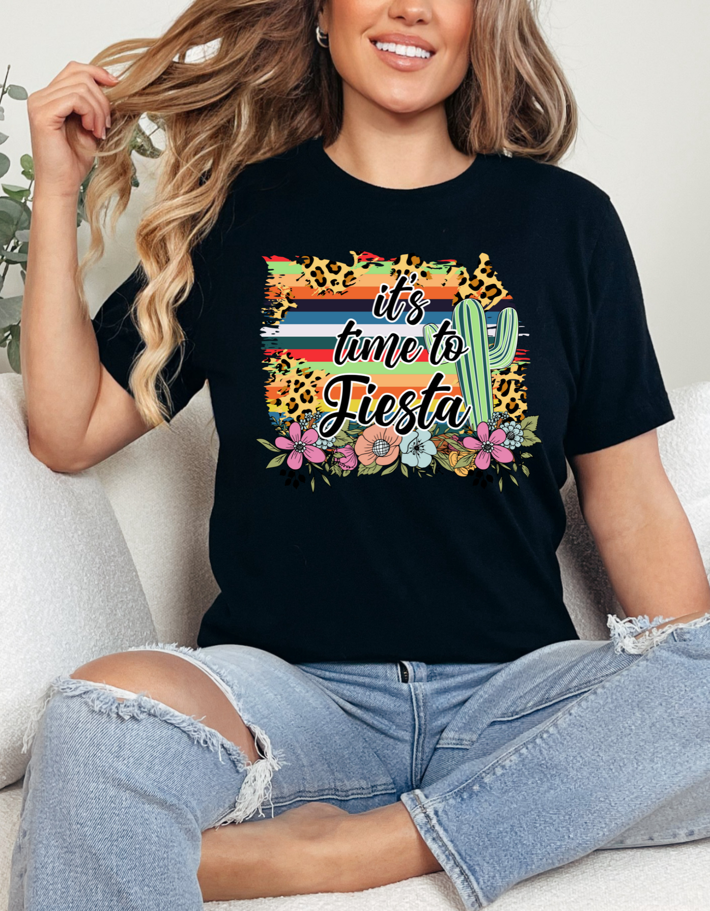 Fiesta Ready: 'It's Time to Fiesta' Tshirt for Cinco de Mayo, Celebrate in Style with 'It's Time to Fiesta' Tshirt for Fiesta