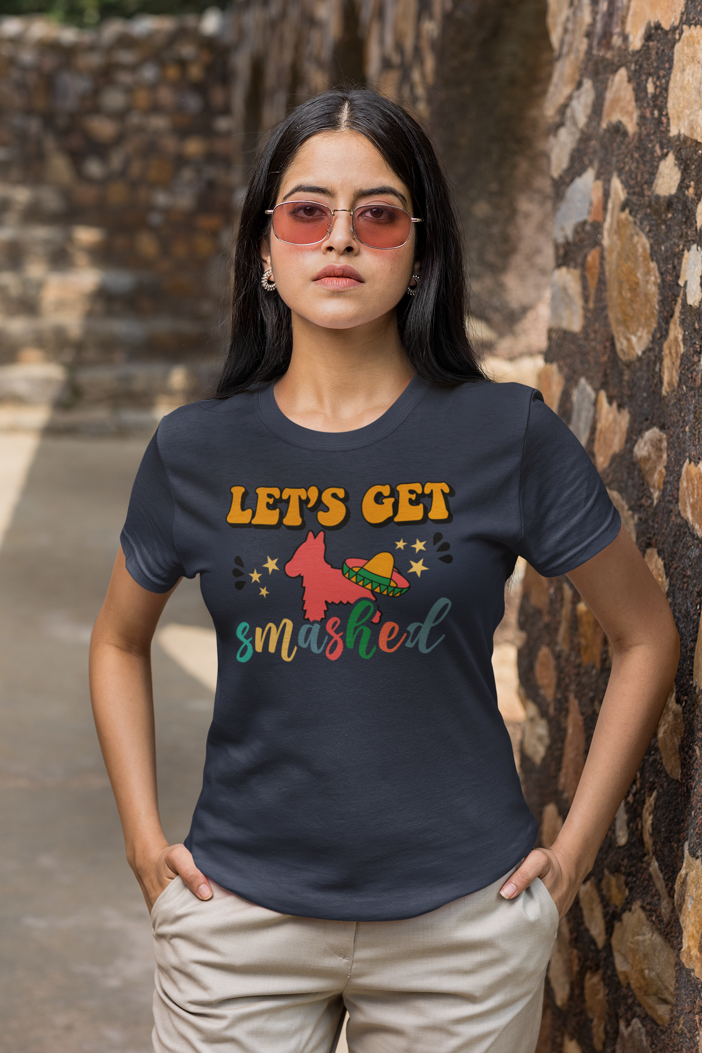 Let's Get Smashed Cinco de Mayo Tshirt, Funny Pinata Tee for Fiesta Lovers, Party Shirt, Let's Get Smashed Tee with Pinata Design