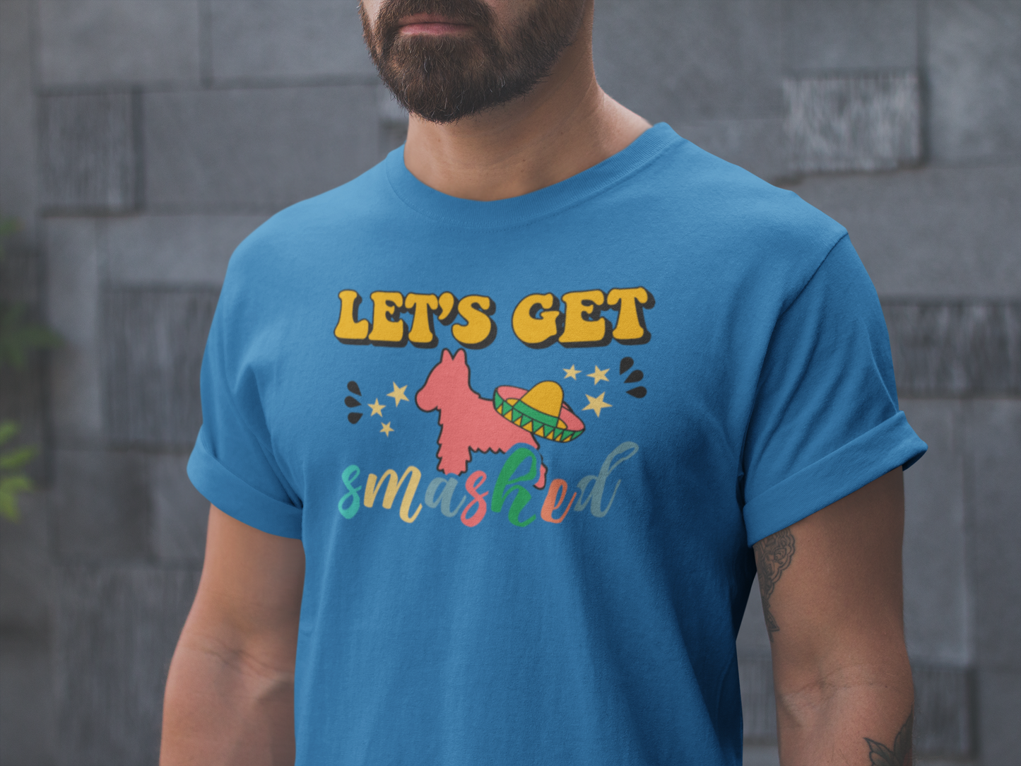 Let's Get Smashed Cinco de Mayo Tshirt, Funny Pinata Tee for Fiesta Lovers, Party Shirt, Let's Get Smashed Tee with Pinata Design