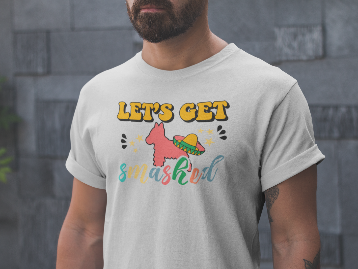 Let's Get Smashed Cinco de Mayo Tshirt, Funny Pinata Tee for Fiesta Lovers, Party Shirt, Let's Get Smashed Tee with Pinata Design