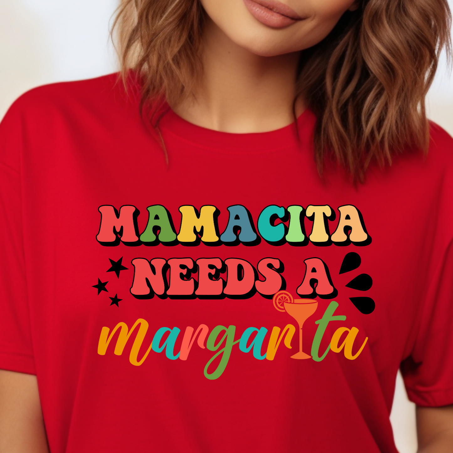 Satisfy your margarita cravings with our catchy 'Mamacita Needs a Margarita' shirt! Perfect for margarita lovers and Cinco de Mayo celebrations, this shirt is a must-have for those who appreciate a good drink. Make a bold statement and embrace the fiesta spirit with this fun and playful design. Because when it's time to celebrate, every sip is a taste of Mexico!