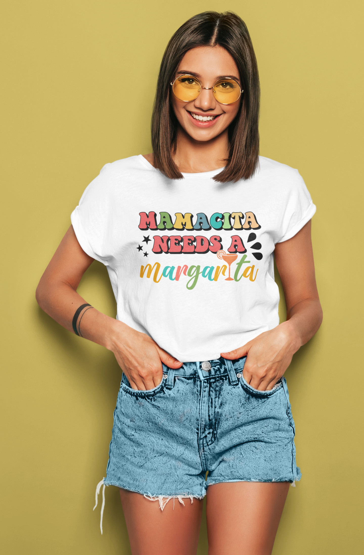 Margarita Lover Gift: Mamacita Needs a Margarita Tee - Funny Mom Shirt, Sassy Mamacita Needs a Margarita Shirt - Tequila Lover Gift