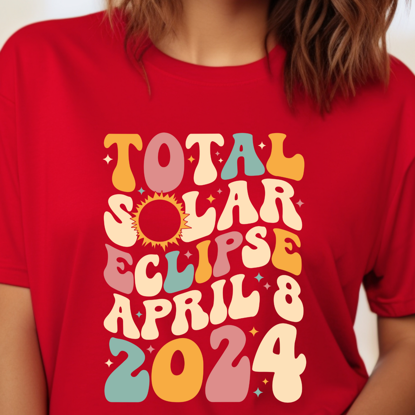 Step back in time with our hip retro tee featuring the Total Solar Eclipse of April 8, 2024! Embrace vintage vibes and celestial excitement with this catchy design. Elevate your wardrobe with a touch of nostalgia and cosmic wonder. Make a statement and capture the magic of the eclipse with our must-have tee!