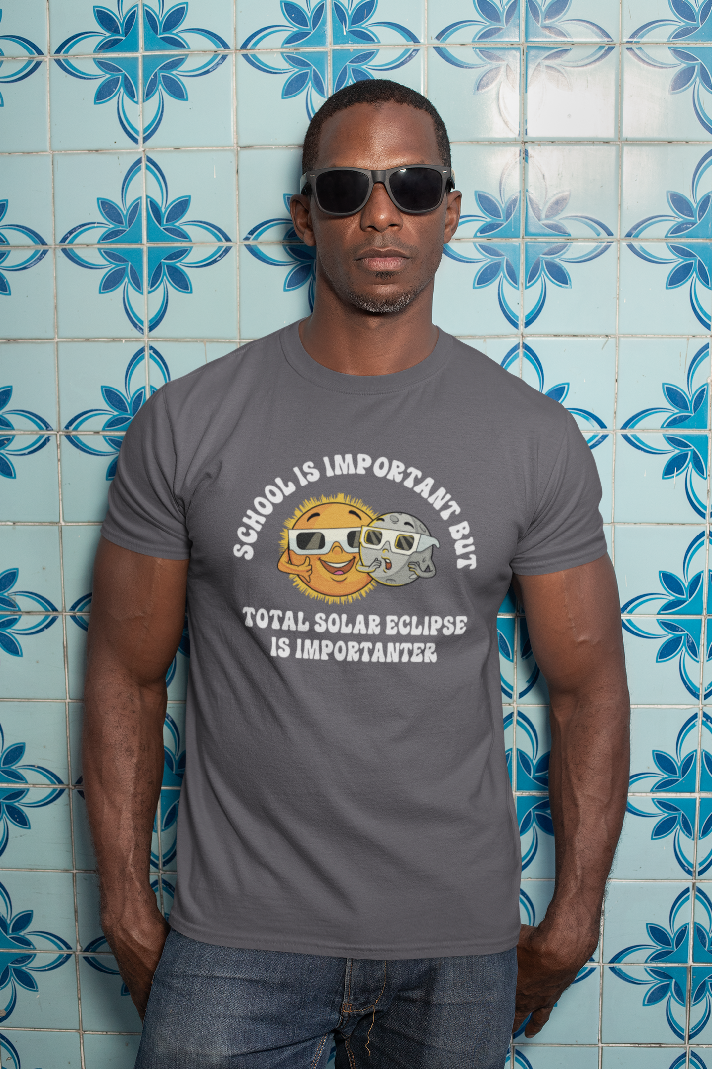 School is Important but Total Solar Eclipse is Importanter Tee, Total Solar Eclipse Sarcastic Shirt, Gift for Science Enthusiasts, Space Tee