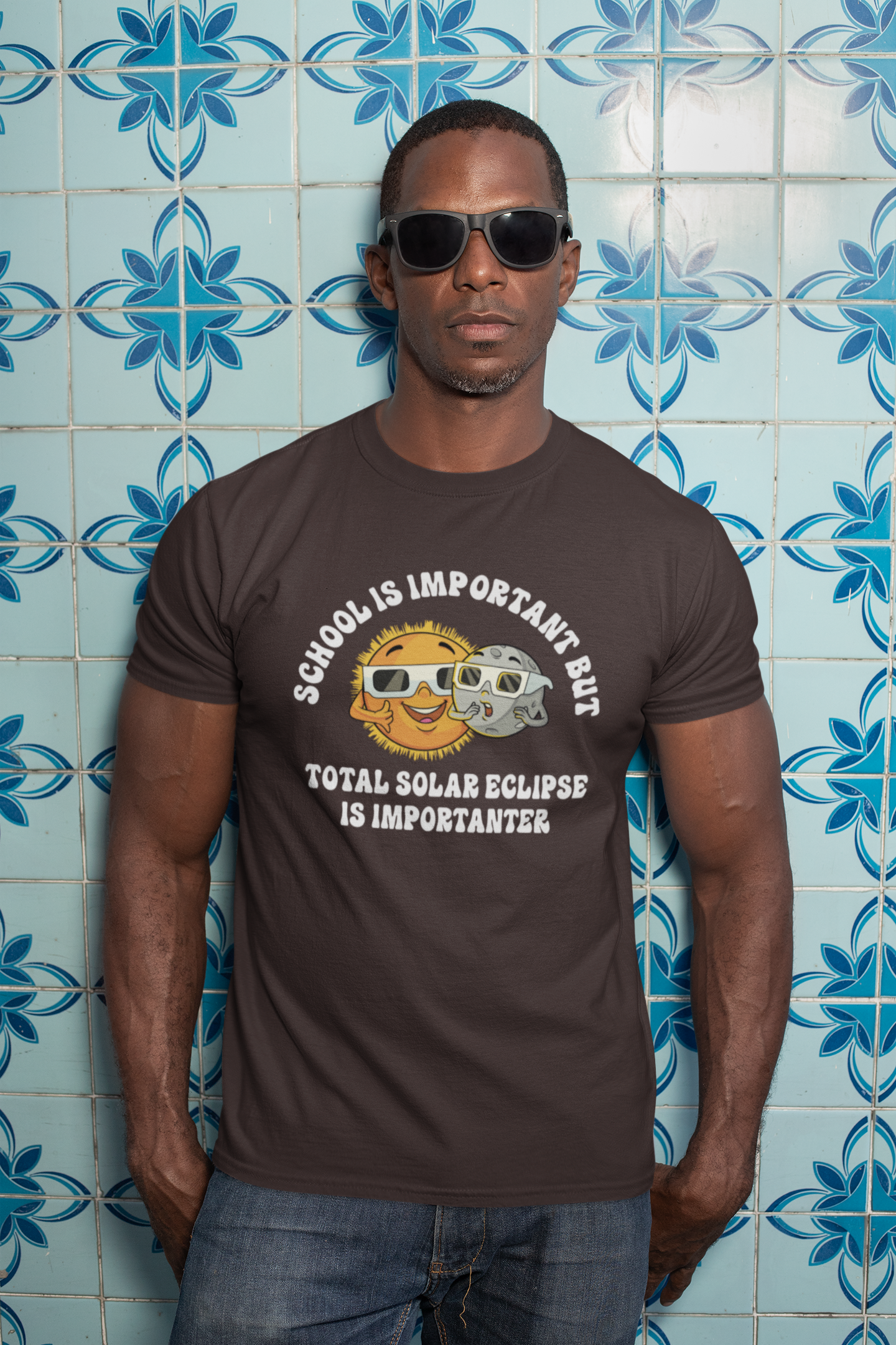 School is Important but Total Solar Eclipse is Importanter Tee, Total Solar Eclipse Sarcastic Shirt, Gift for Science Enthusiasts, Space Tee