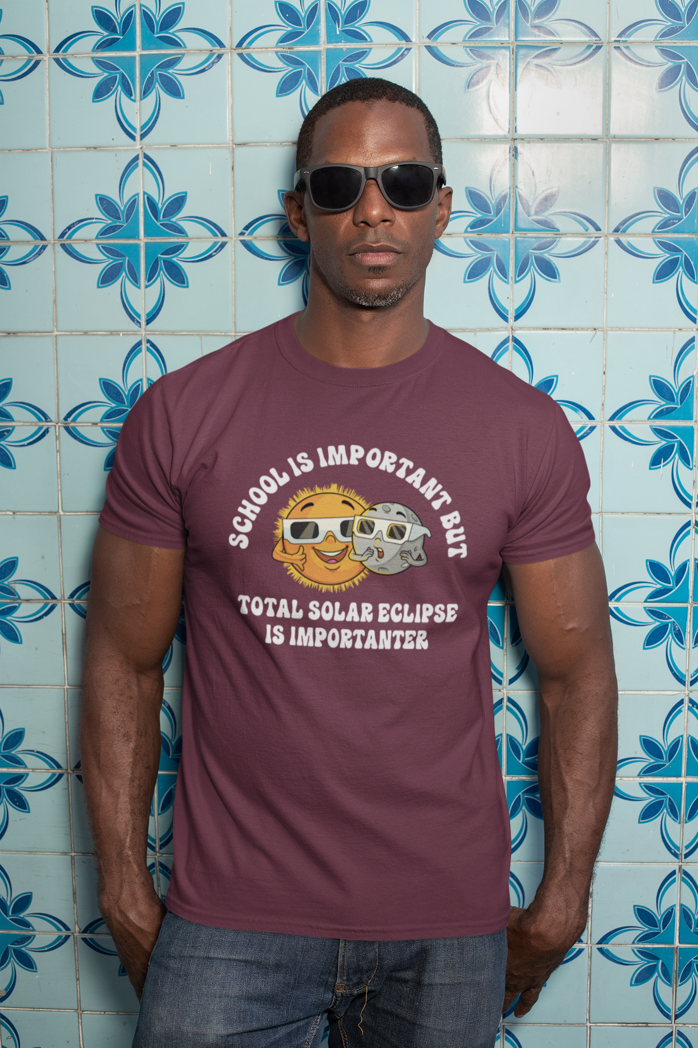 School is Important but Total Solar Eclipse is Importanter Tee, Total Solar Eclipse Sarcastic Shirt, Gift for Science Enthusiasts, Space Tee