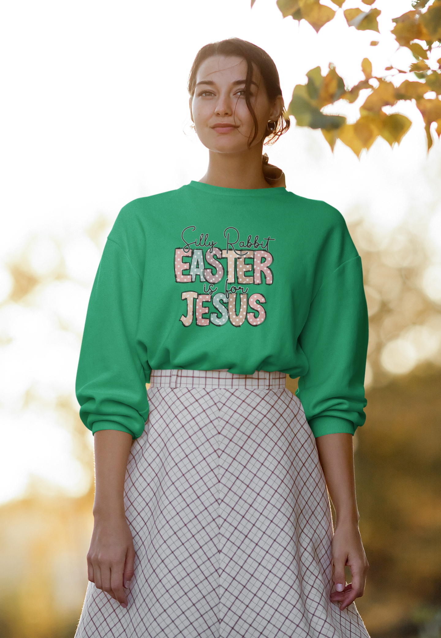 Jesus Shirt,Inspirational Shirt,Rabbit Shirt,Easter Shirt,Gift For Easter,Silly Rabbit Easter Is For Jesus Shirt,Bunny, Christian Sweatshirt