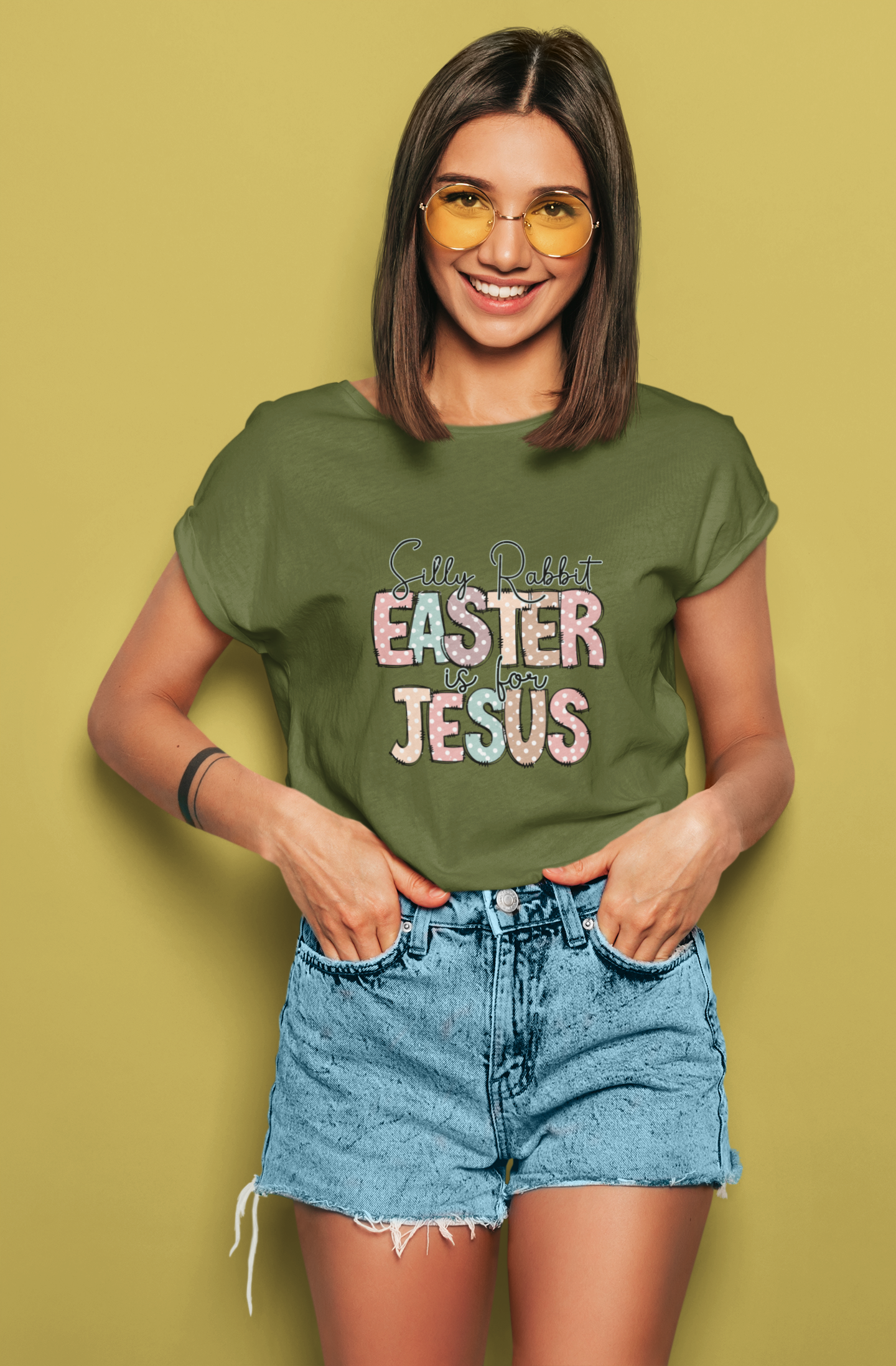 Silly Rabbit Easter Is For Jesus Shirt, Inspirational Shirt, Rabbit Shirt, Easter Shirt, Gift For Easter,Bunny, Christian Shirt, Jesus Tee