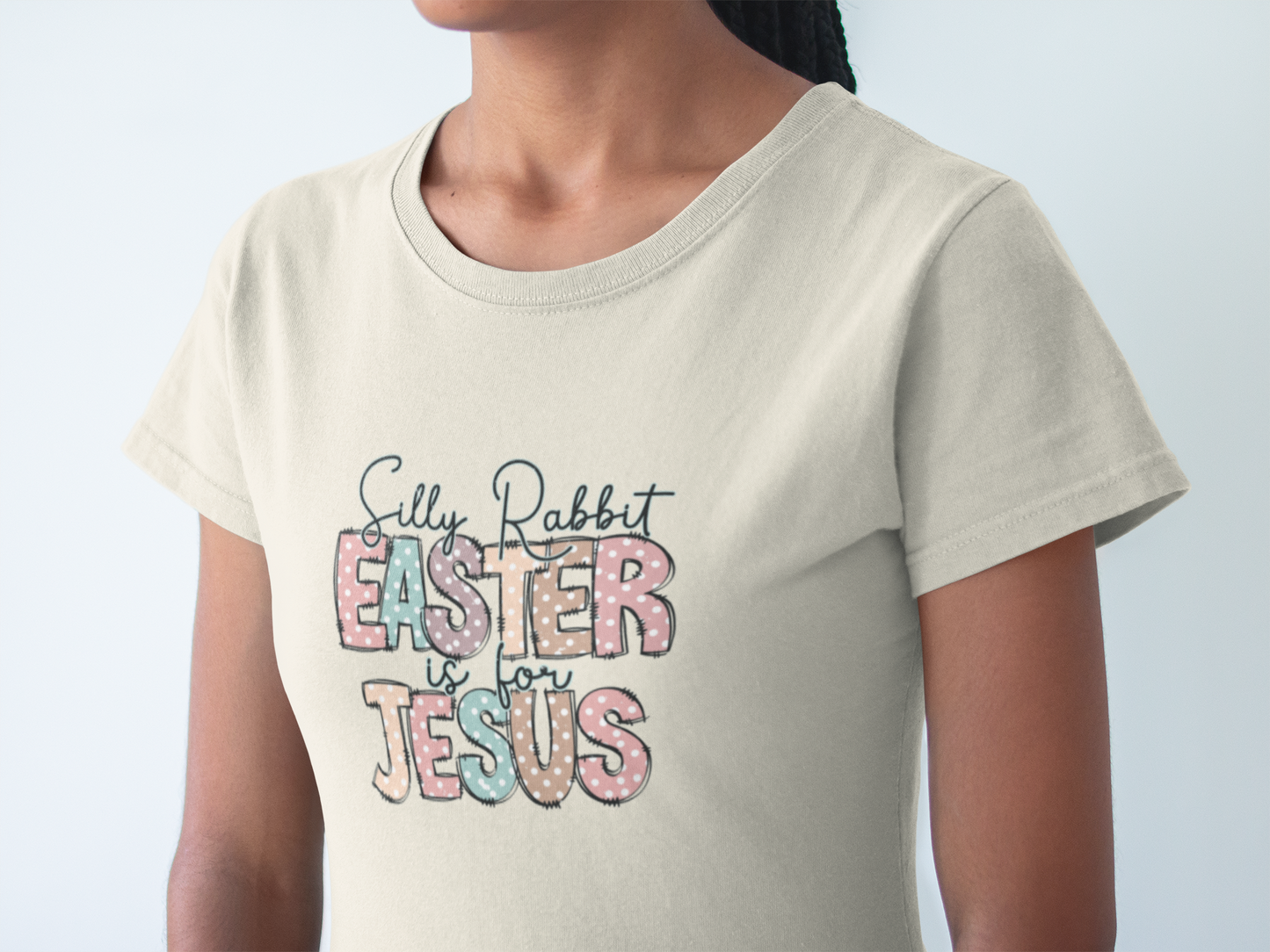 Silly Rabbit Easter Is For Jesus Shirt, Inspirational Shirt, Rabbit Shirt, Easter Shirt, Gift For Easter,Bunny, Christian Shirt, Jesus Tee