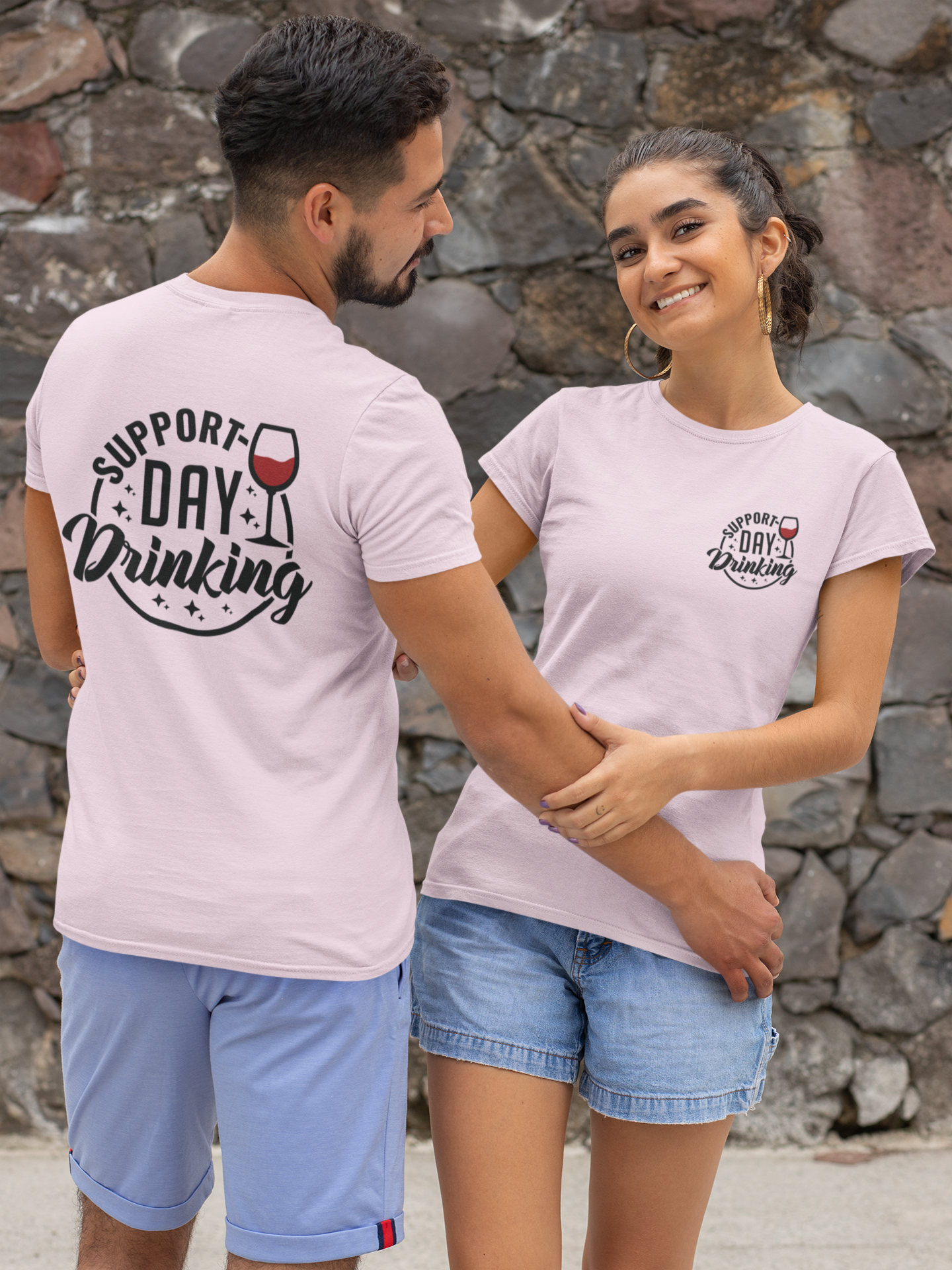 Support Day Drinking Graphic Tee - Cheers to Summer Sunrise Cocktails, Funny Support Day Drinking Tshirt - Novelty Tee for Happy Hour Lovers