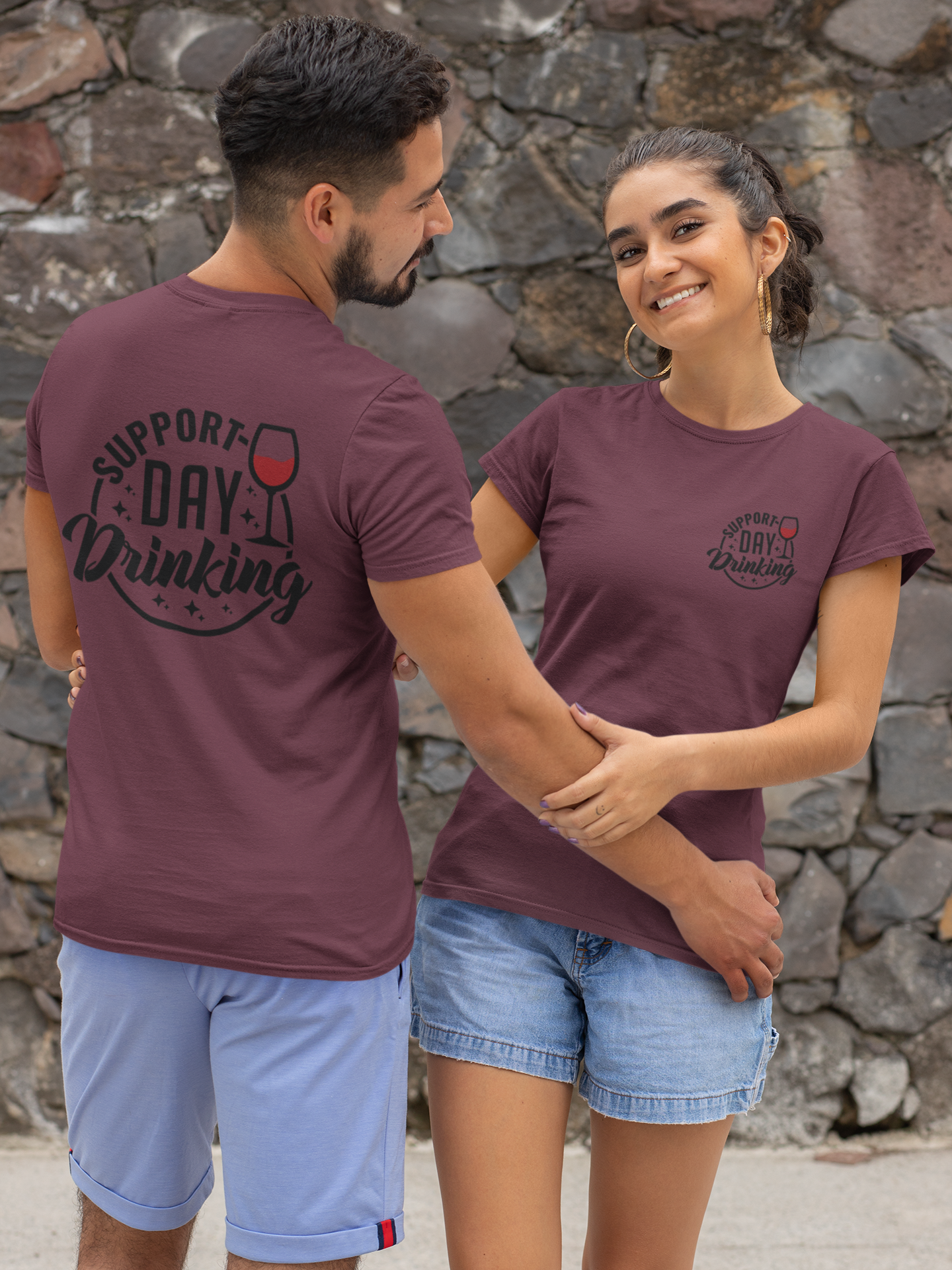 Support Day Drinking Graphic Tee - Cheers to Summer Sunrise Cocktails, Funny Support Day Drinking Tshirt - Novelty Tee for Happy Hour Lovers