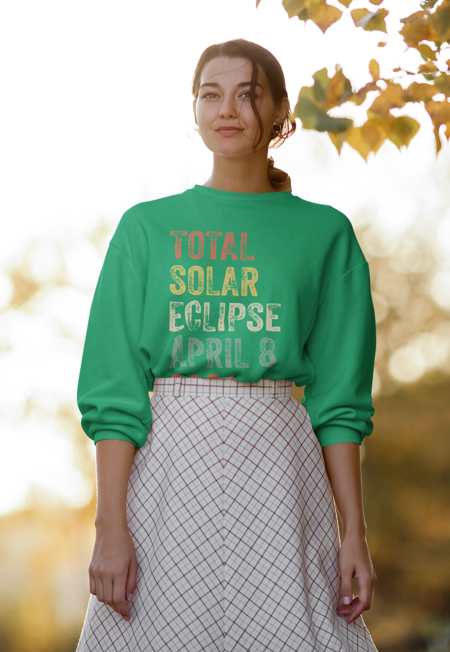 Total Solar Eclipse Apr 8 2024 Sweatshirt - Commemorate the Celestial Spectacle, Total Solar Eclipse 2024 Shirt, Solar Eclipse Souvenir Gift