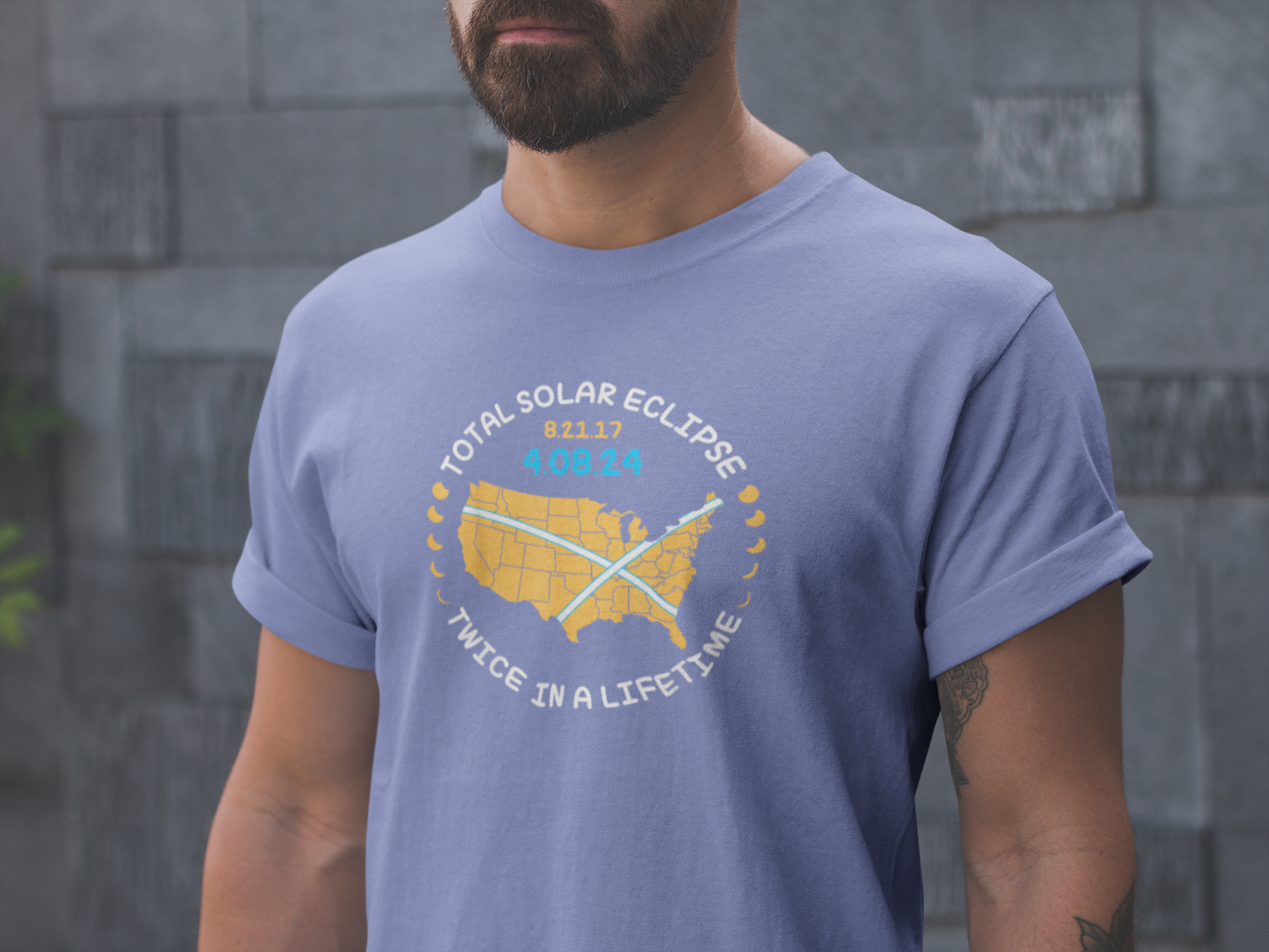 Twice in a LifeTime Eclipse Shirt - Comfort Colors 1717 Path of Totality Tee, Limited Edition Tshirt - Path of Totality Eclipse Tee