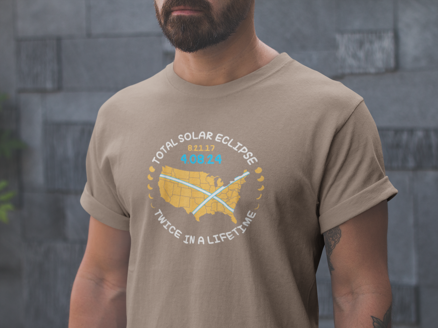 Twice in a LifeTime Eclipse Shirt - Comfort Colors 1717 Path of Totality Tee, Limited Edition Tshirt - Path of Totality Eclipse Tee