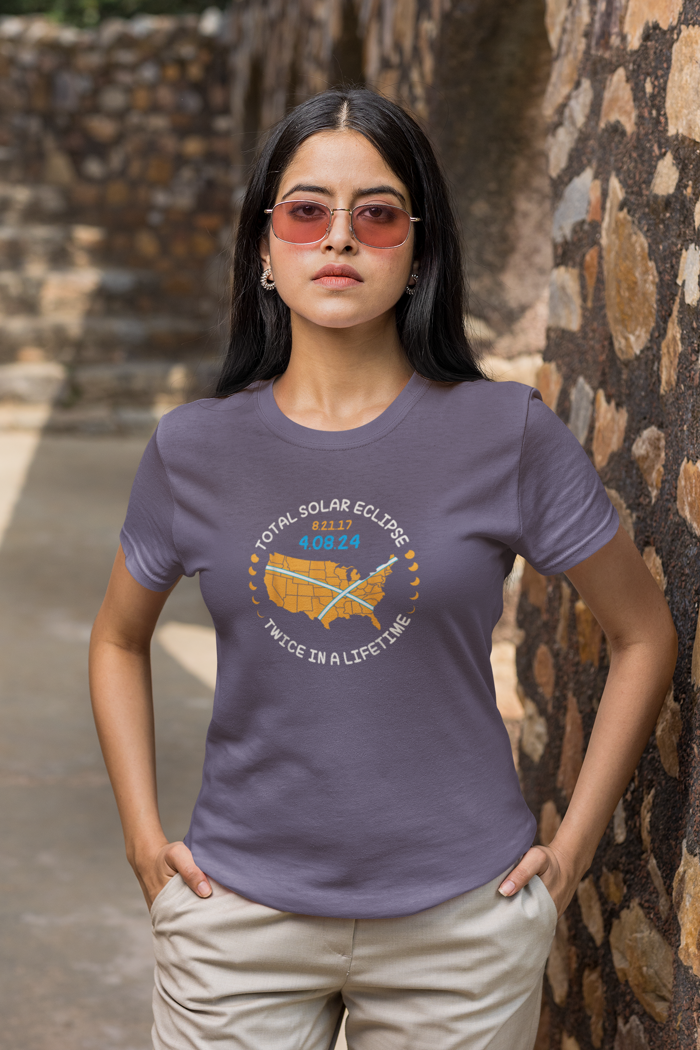 Twice in a LifeTime Eclipse Shirt - Comfort Colors 1717 Path of Totality Tee, Limited Edition Tshirt - Path of Totality Eclipse Tee