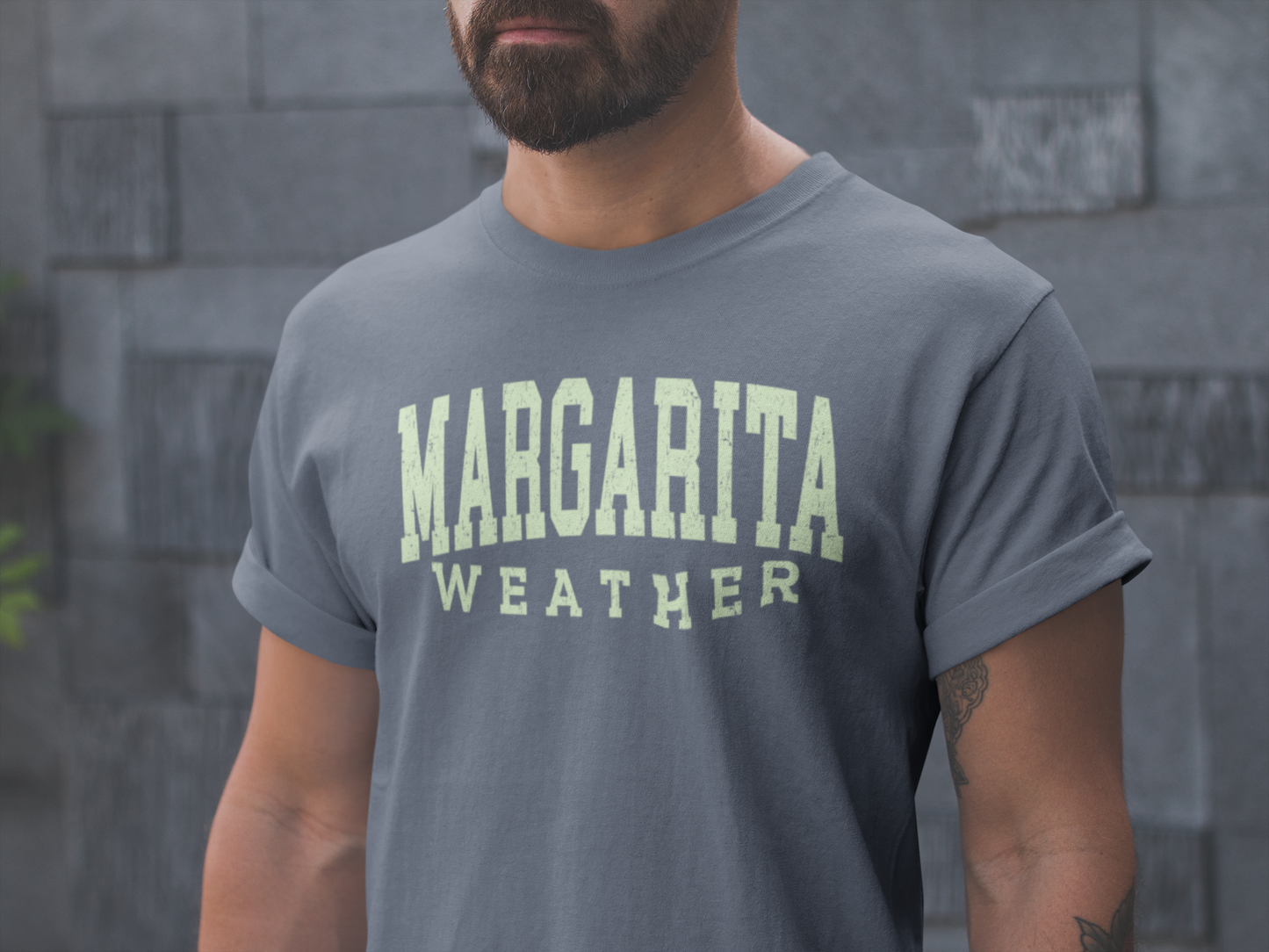 Vintage Margarita Weather Tee, Retro Summer T-shirt for Cocktail Lovers, Margarita Weather T-shirt, Vintage Style Graphic Tee for Beach Days