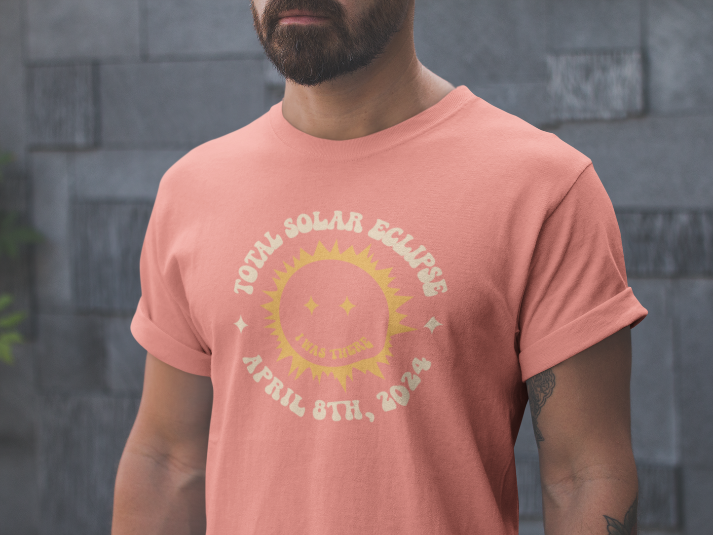 Collectible Eclipse Memorabilia, Retro Total Solar Eclipse Tee in Comfort Colors 1717, Vintage Retro Total Solar Eclipse Tee  'I was there'