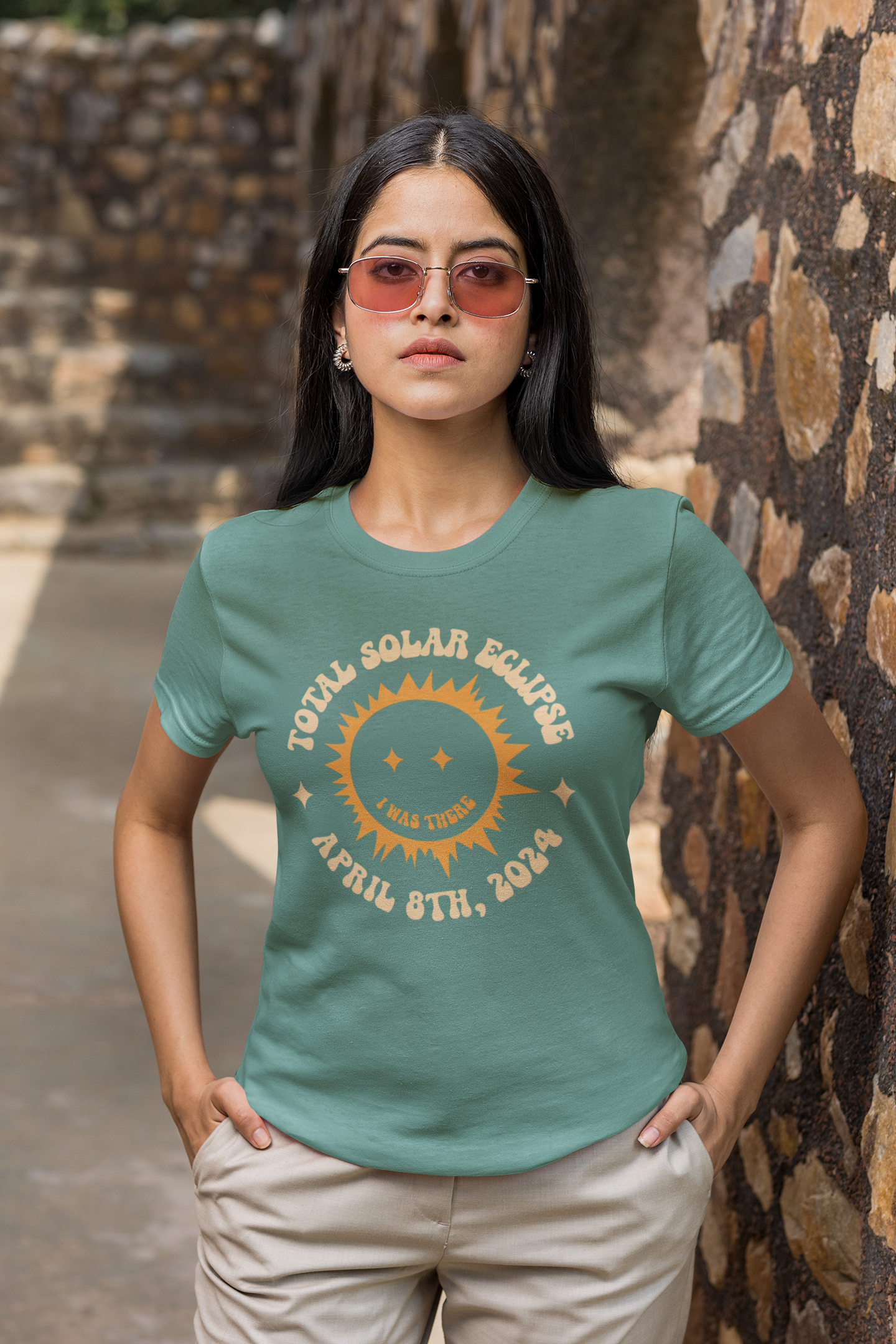 Collectible Eclipse Memorabilia, Retro Total Solar Eclipse Tee in Comfort Colors 1717, Vintage Retro Total Solar Eclipse Tee  'I was there'