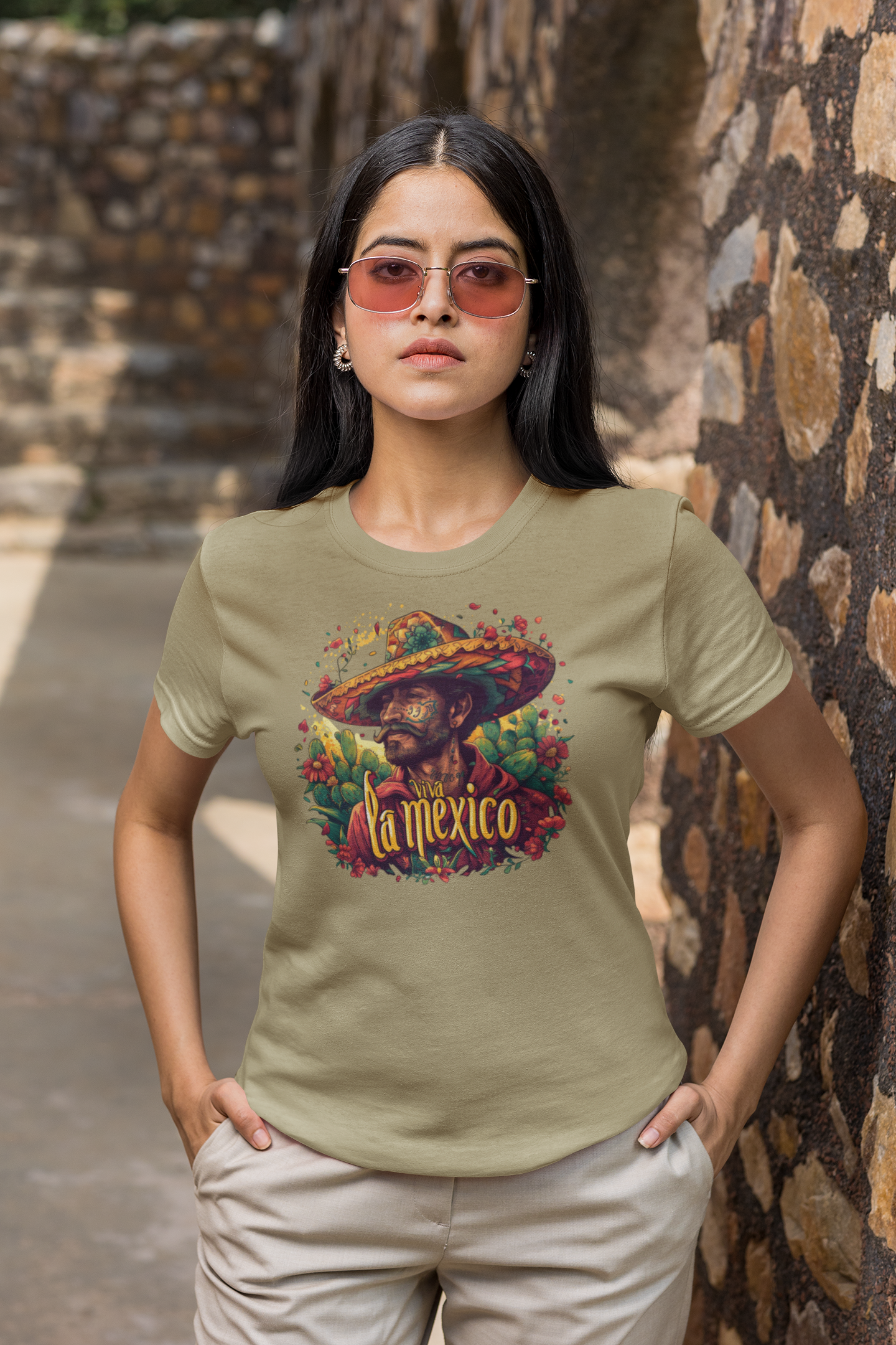 Viva La Mexico Tshirt: Mexican Cowboy Sombrero Graphic Tee, Fiesta Ready Tshirt, Mexican Cowboy in Sombrero Print