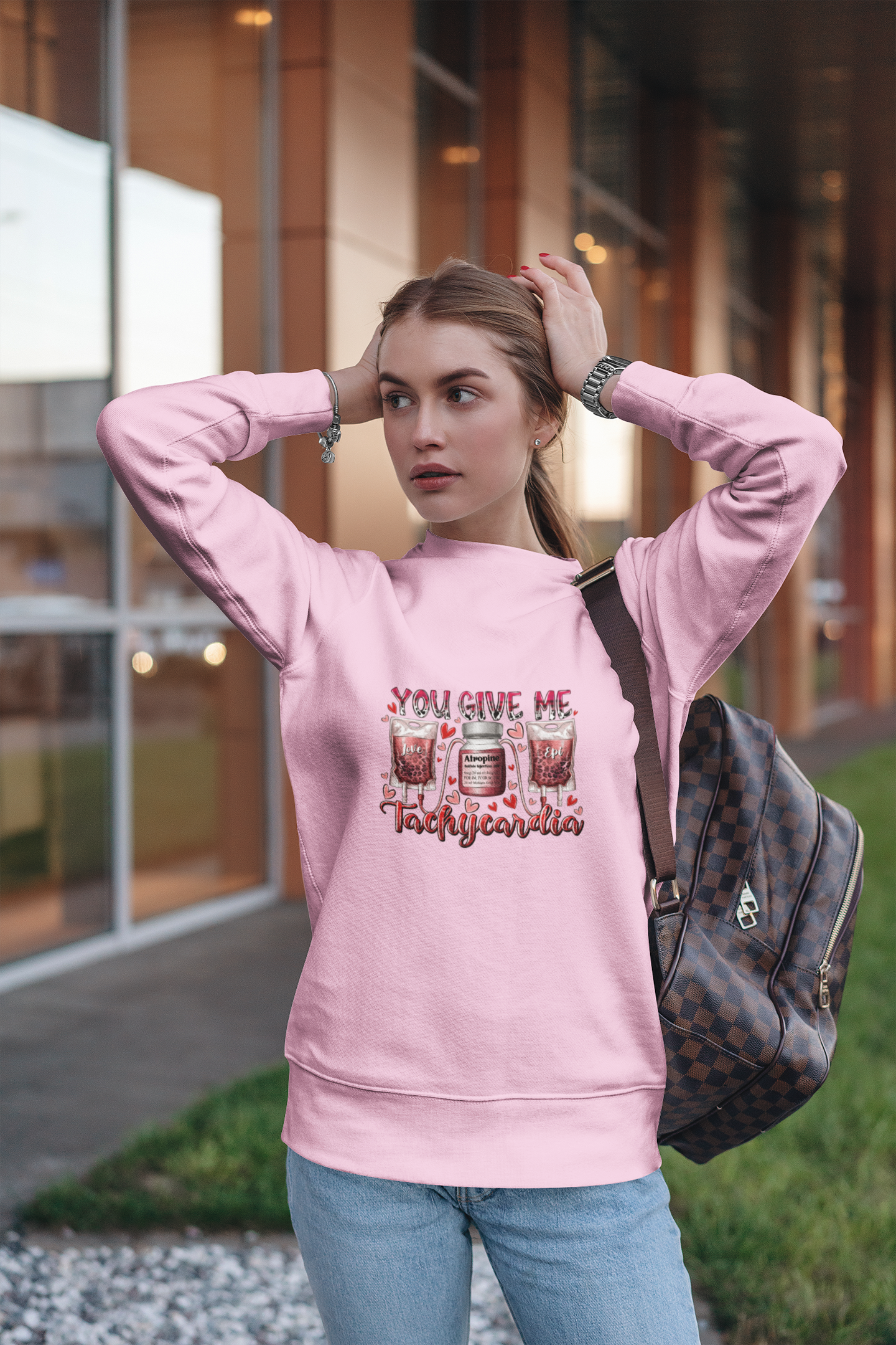 You Give Me Tachycardia Valentine Sweatshirt, Nurse Love Shirt, Nursing Shirt, Valentine Nurse Tee, Nurse Heart Tee Nurse Gift For Valentine