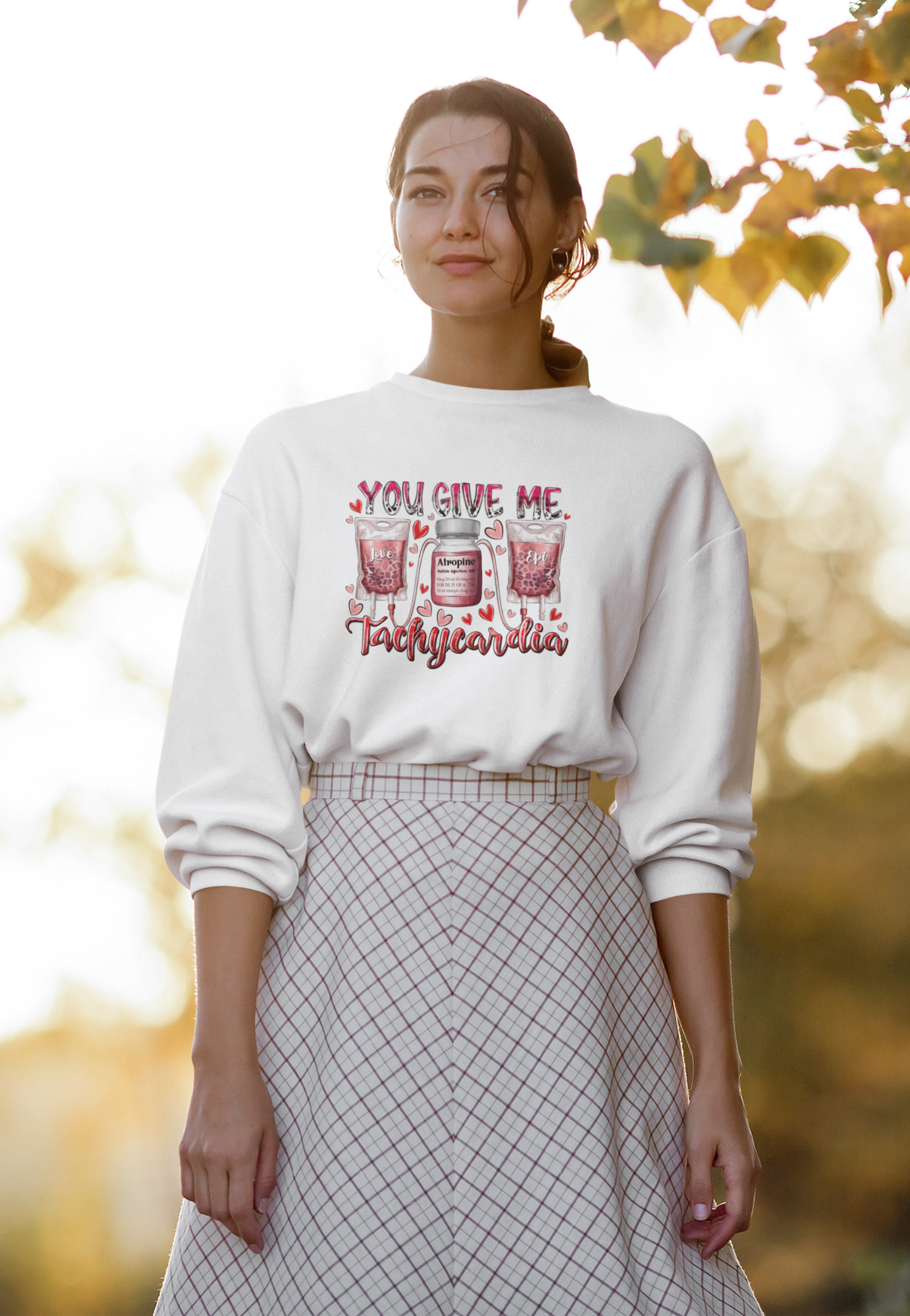 You Give Me Tachycardia Valentine Sweatshirt, Nurse Love Shirt, Nursing Shirt, Valentine Nurse Tee, Nurse Heart Tee Nurse Gift For Valentine