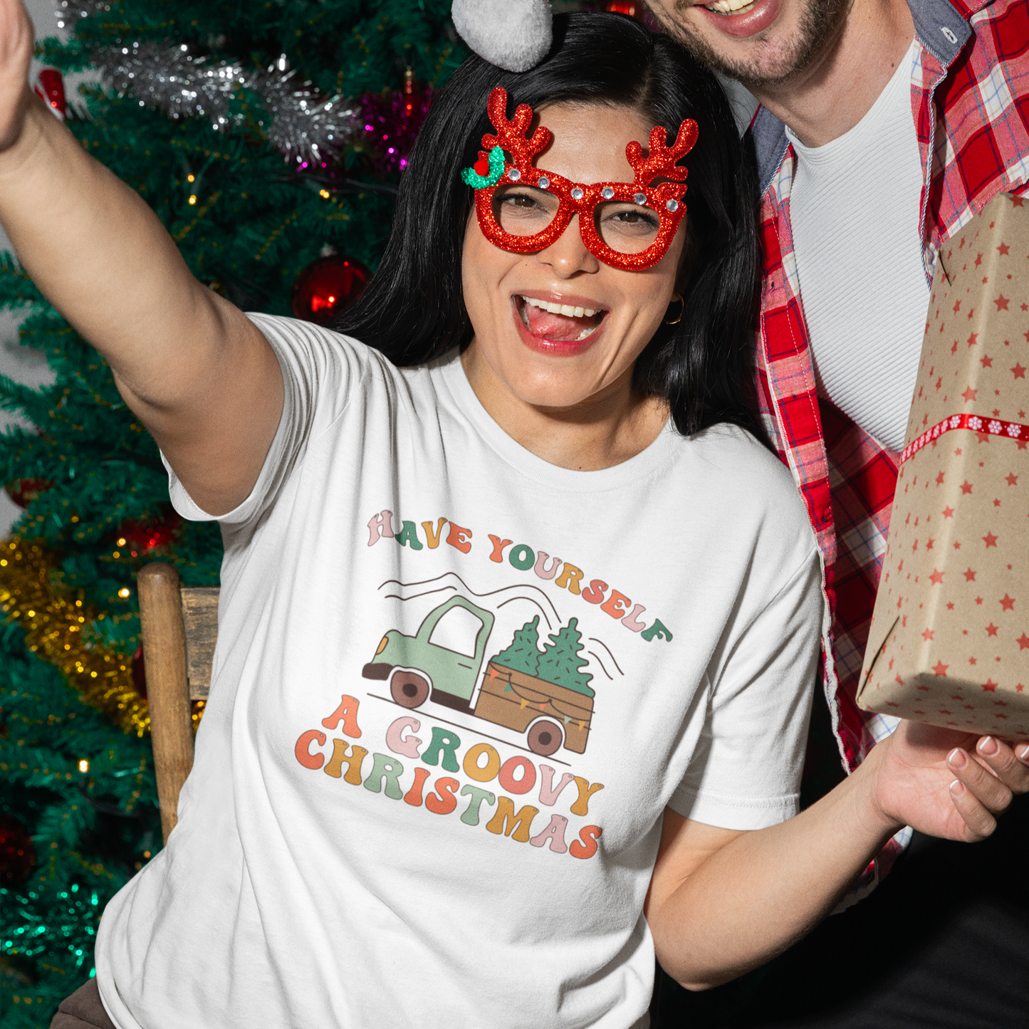 Have Yourself A Groovy Christmas Shirt,Winter Shirt,Groovy Shirt, Christmas Groovy Shirt, Shirt For Christmas,Holiday Shirt, Retro Xmas