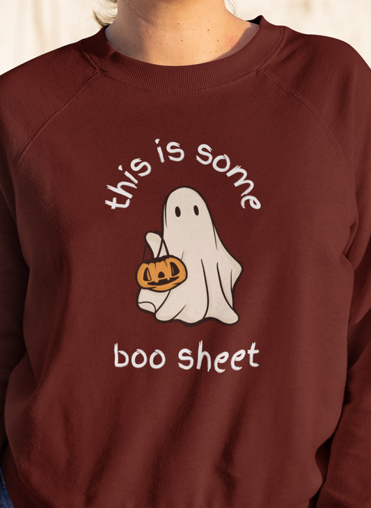 This Is Some Boo Sheet Sweatshirt, Halloween Sweatshirt, Retro Halloween Kids Shirt, Ghost Shirt,Boo Sheet Shirt,Funny Halloween Ghost Shirt