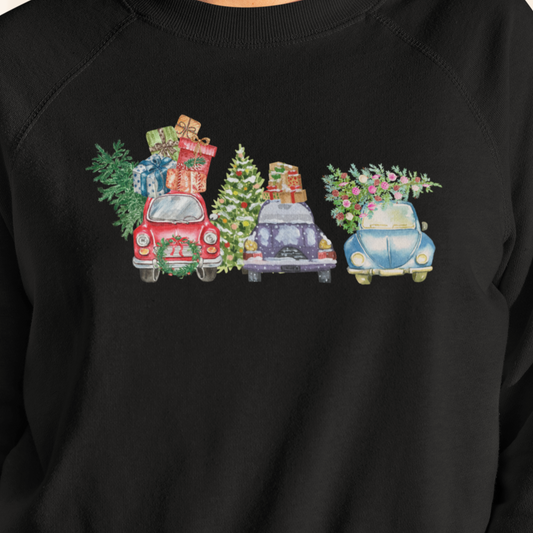 Christmas Truck Carrying Tree Tee, Christmas Car Shirt, Holiday Shirt, Christmas Gift, Christmas Sweatshirt, Christmas Pajamas, Xmas Farm