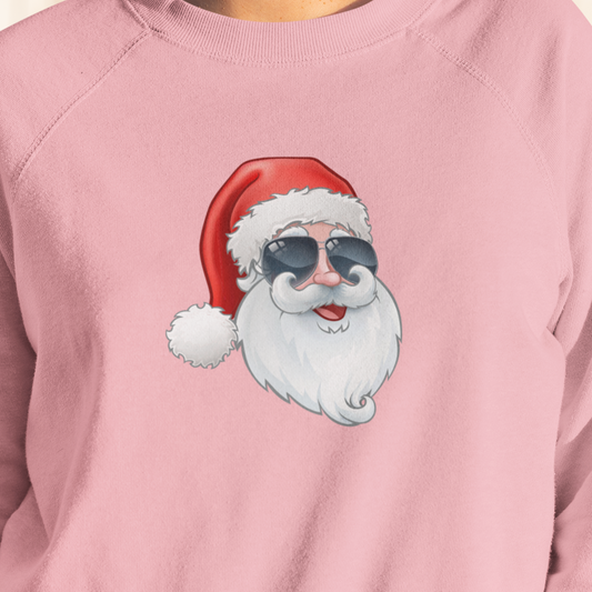 Pink Retro Santa Shirt, Christmas Sweatshirt, Women Christmas Santa Shirts, Cute Vintage Santa Shirt, Classic Christmas Shirt, Christmas