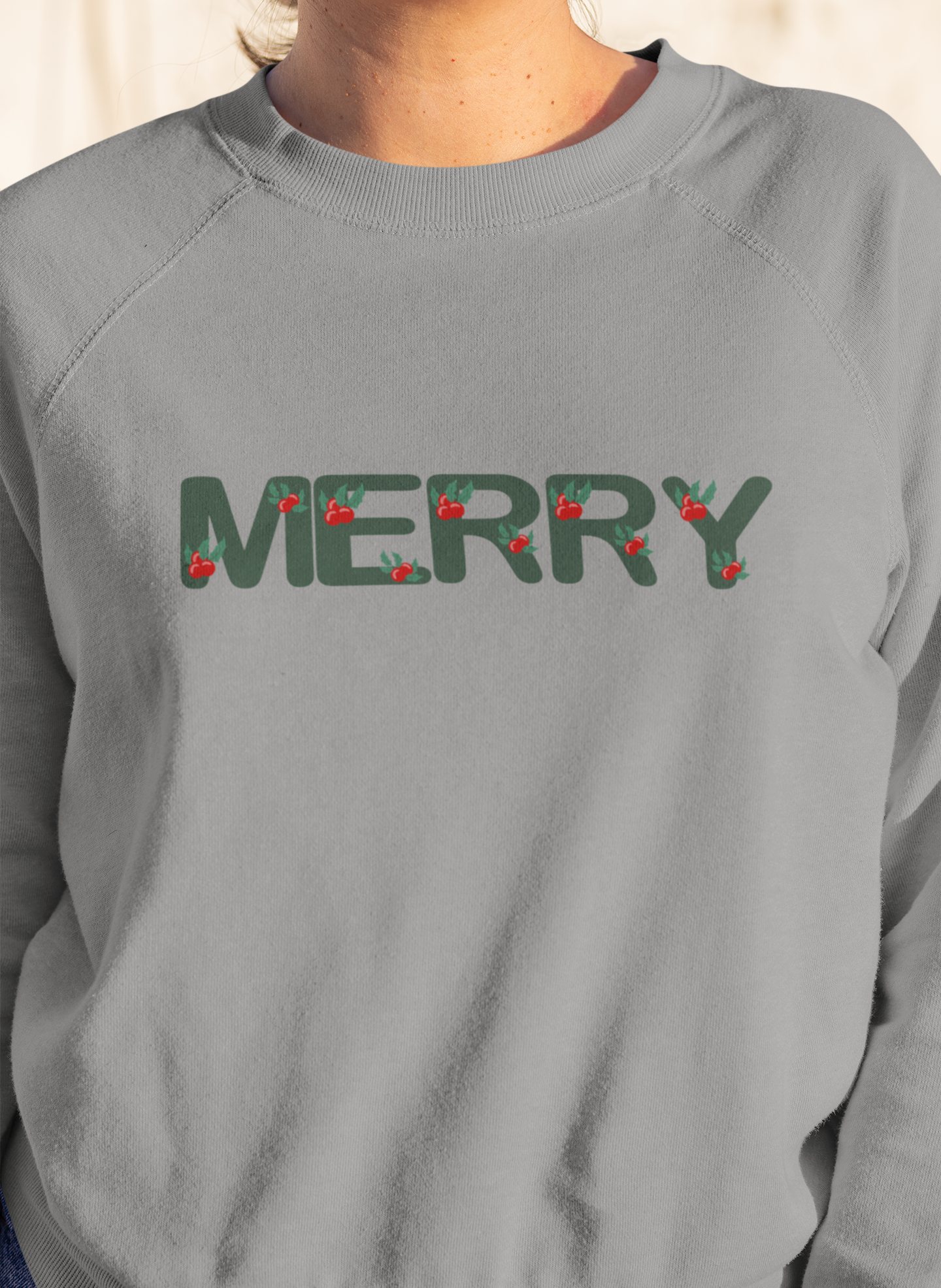 Merry Sweatshirt, Merry Christmas Shirt for Women, Christmas Crewneck Sweatshirt, Ugly Christmas Sweater, Cute Christmas Sweatshirt, Xmas