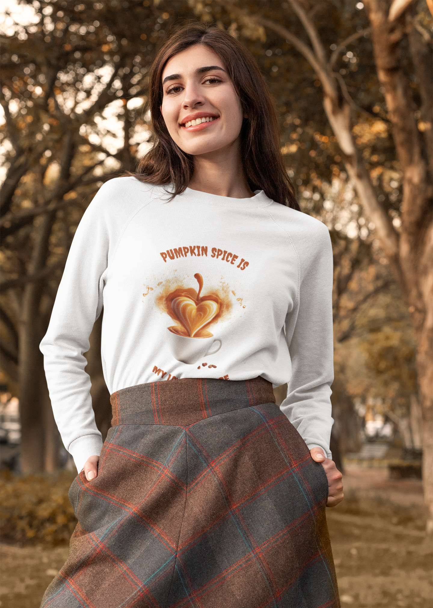 Pumpkin Spice is My Love Language, Retro Sweatshirt, Cute Sweatshirt, Halloween Sweatshirt, Womens' Halloween, Spooky Sweatshirt, Halloween