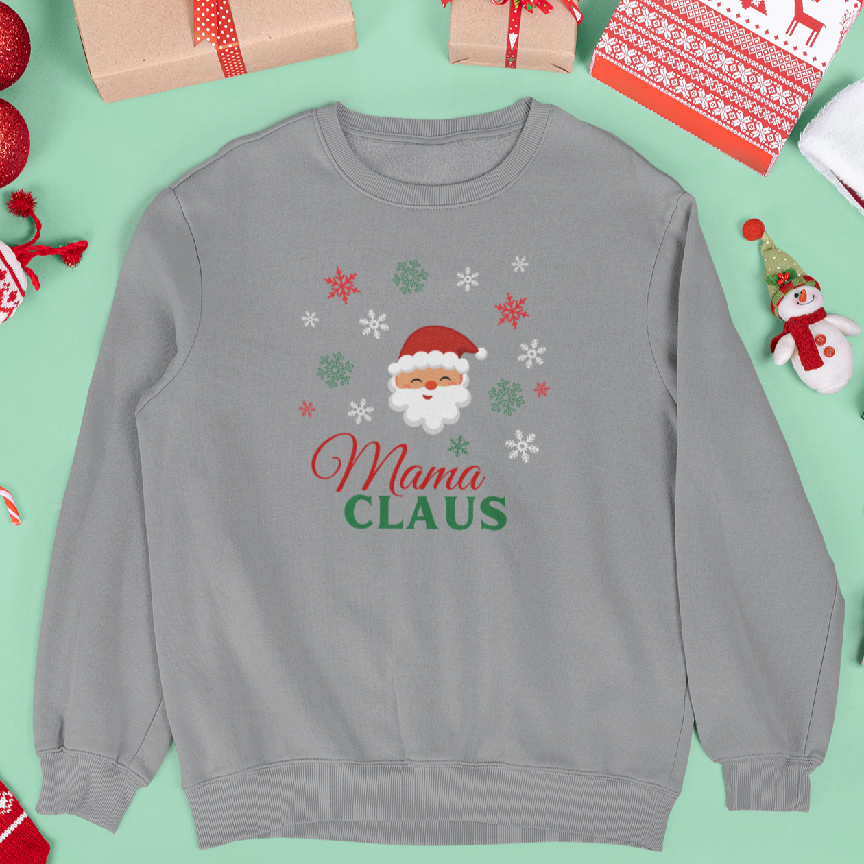 MAMA Claus Christmas Sweatshirt, Womens Christmas Sweatshirt, Christmas Sweatshirts for Women, Christmas Women,Merry Christmas Sweatshirt