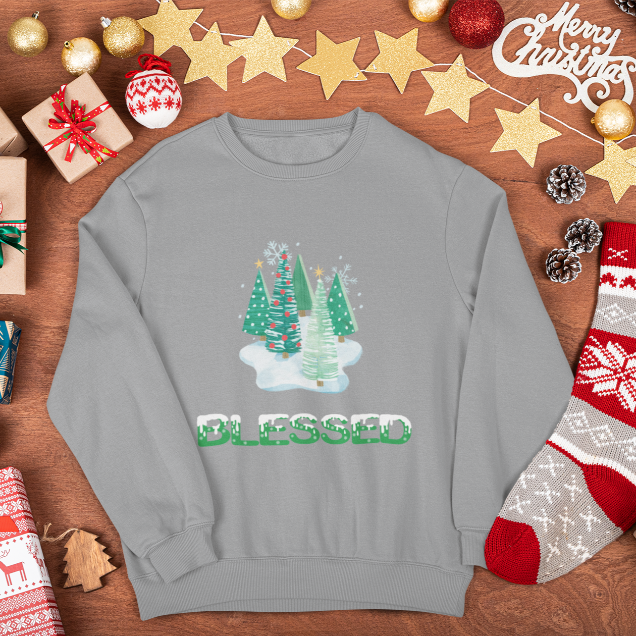 Blessed Christmas Sweatshirt, Womens Christmas Sweatshirt, Christmas Sweatshirts for Women, Christmas Women,Merry Christmas Sweatshirt