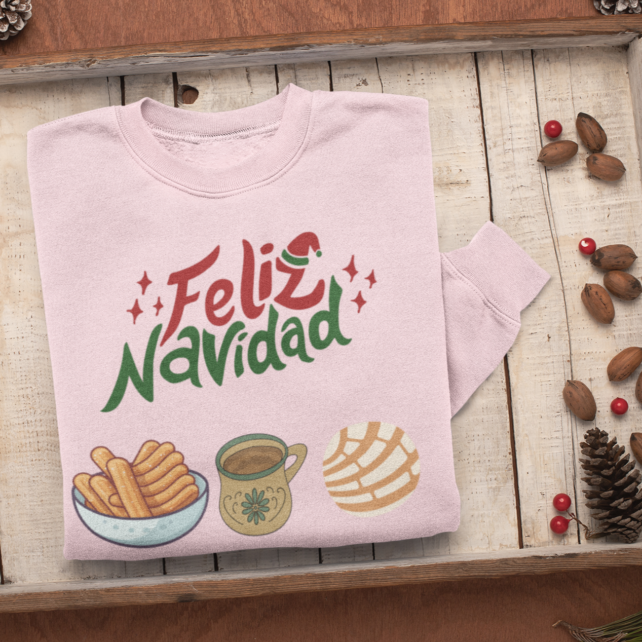 Feliz Navidad Sweatshirt, Merry Christmas Sweater, Navideño Tees, Spanish Xmas Shirt, Feliz Navidad 2023 Hoodie, Gift Idea, Nutcracker shirt