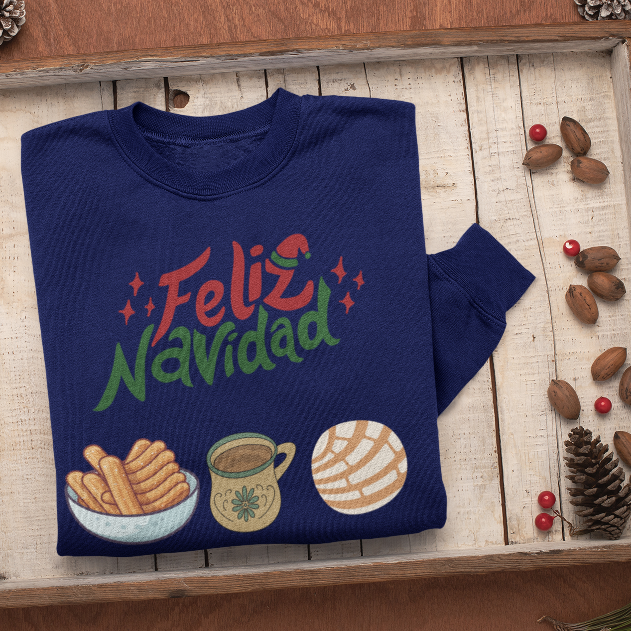 Feliz Navidad Sweatshirt, Merry Christmas Sweater, Navideño Tees, Spanish Xmas Shirt, Feliz Navidad 2023 Hoodie, Gift Idea, Nutcracker shirt