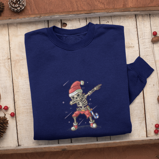 Skeleton Pose Christmas Sweatshirt, Womens Christmas Sweatshirt, Christmas Sweatshirts for Women, Christmas Women,Merry Christmas Sweatshirt