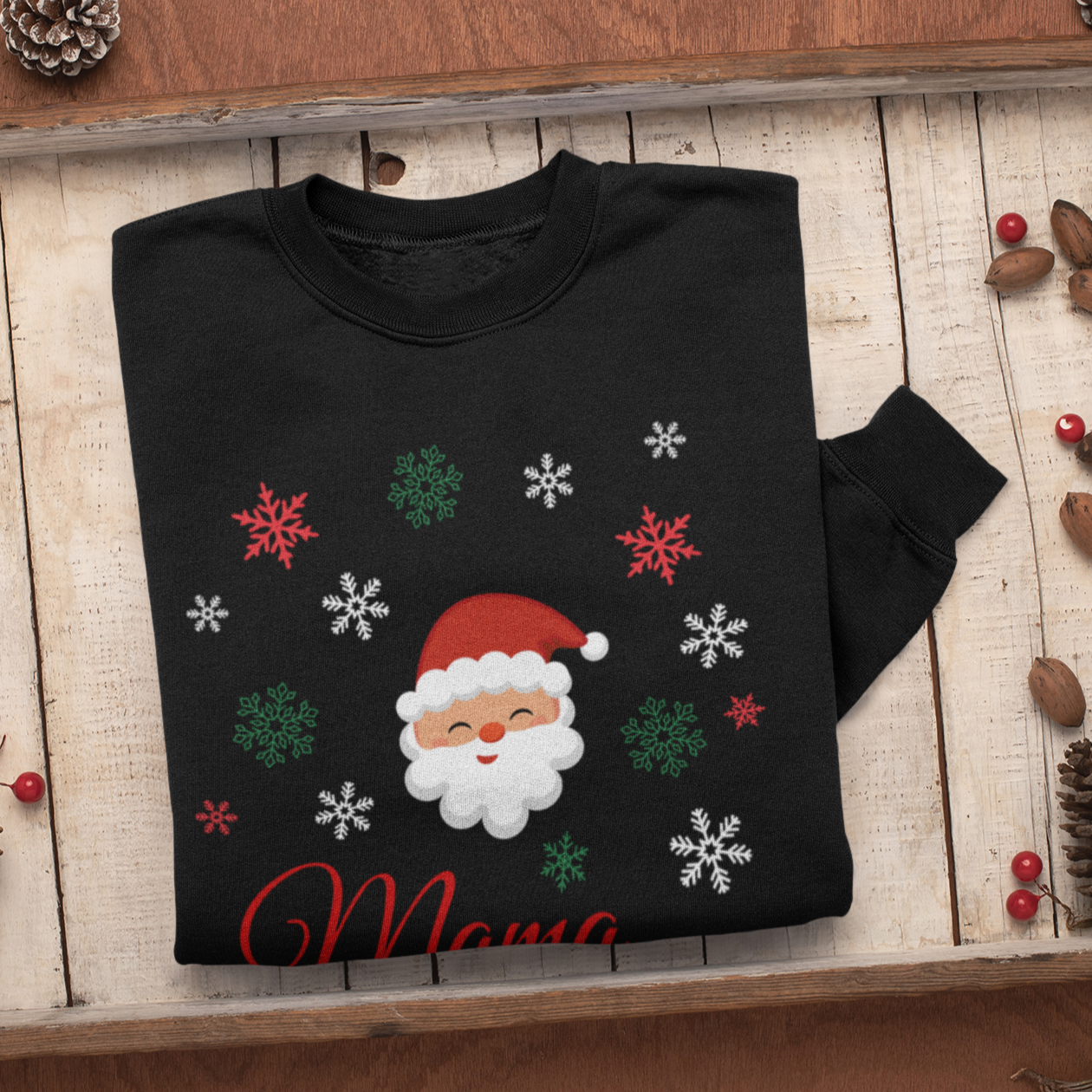 MAMA Claus Christmas Sweatshirt, Womens Christmas Sweatshirt, Christmas Sweatshirts for Women, Christmas Women,Merry Christmas Sweatshirt