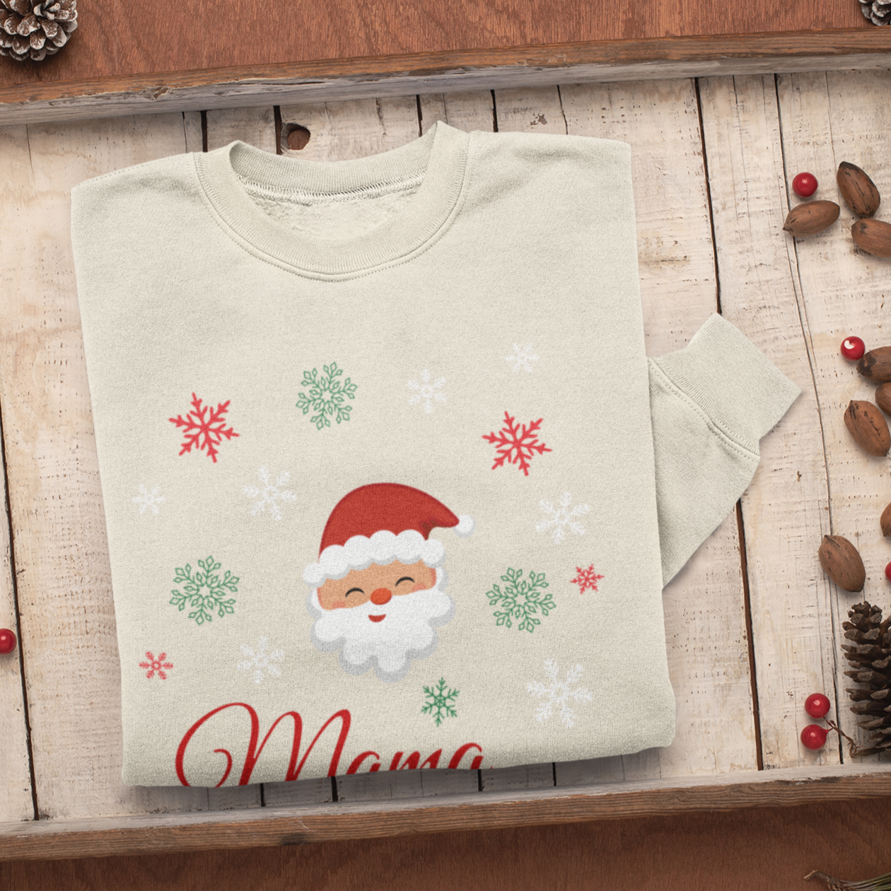 MAMA Claus Christmas Sweatshirt, Womens Christmas Sweatshirt, Christmas Sweatshirts for Women, Christmas Women,Merry Christmas Sweatshirt